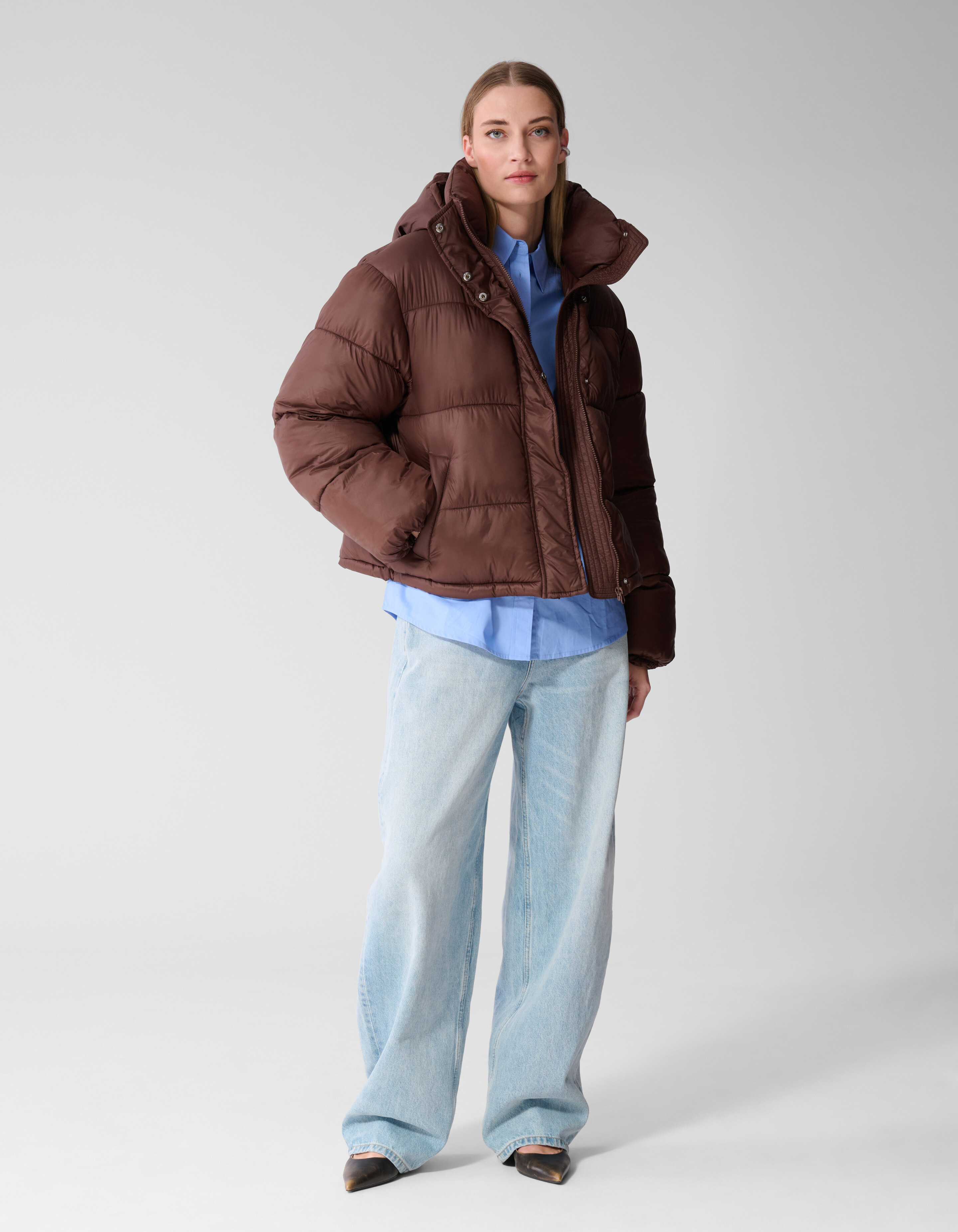 Short Puffer Jas Bruin SHOEBY WOMEN