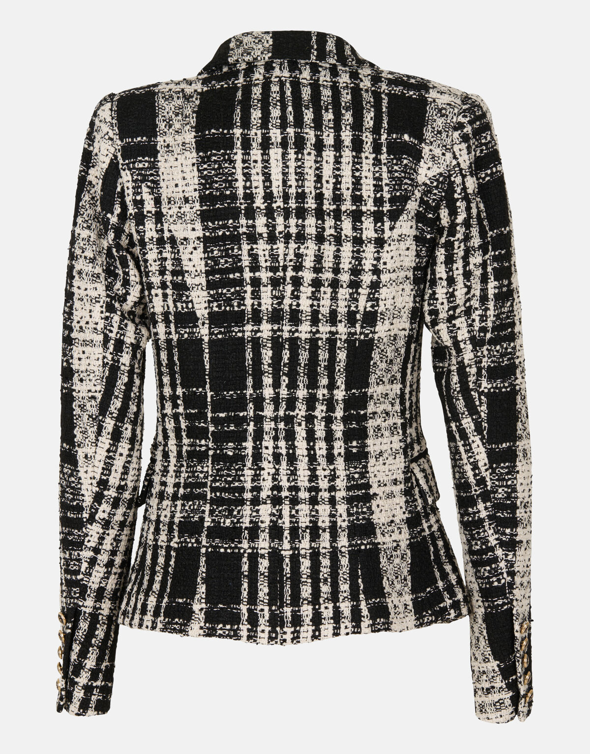Geruiten Tweed Power Blazer By Fred SHOEBY WOMEN