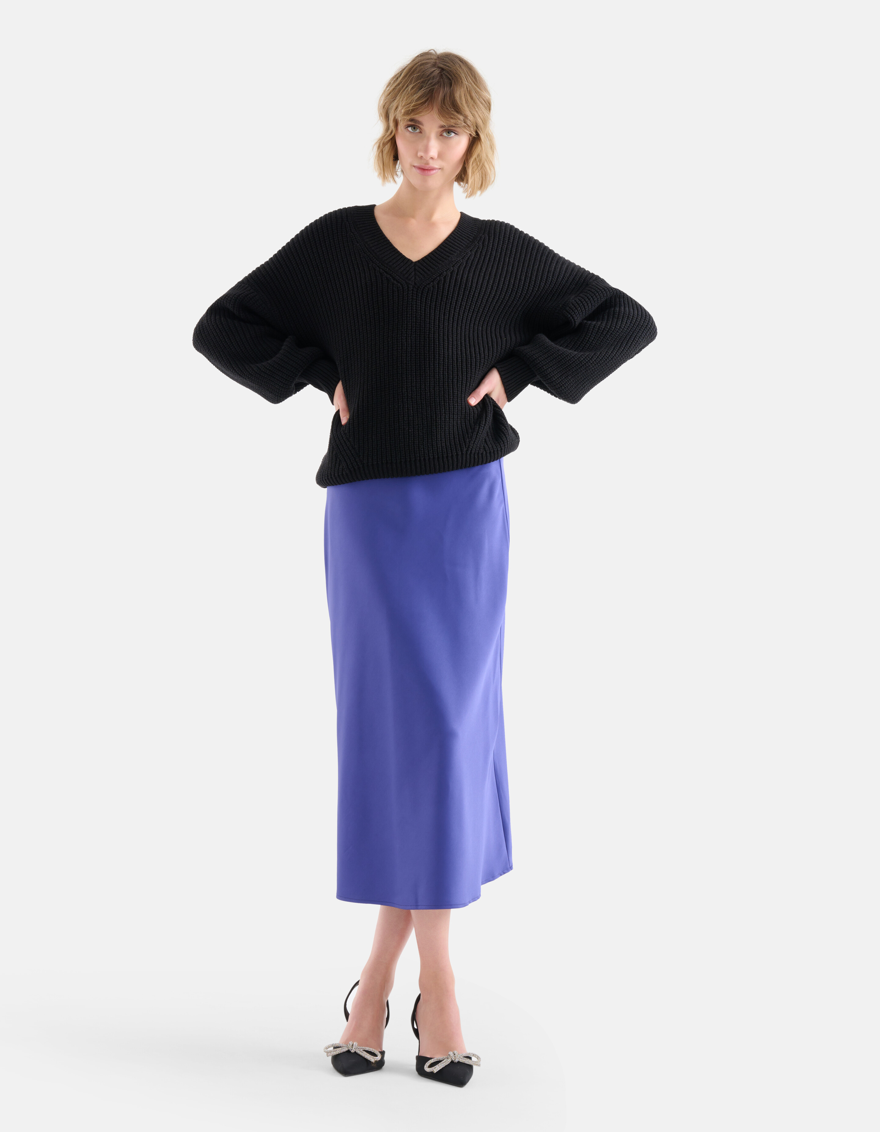 Satijnen Rok Paars SHOEBY WOMEN