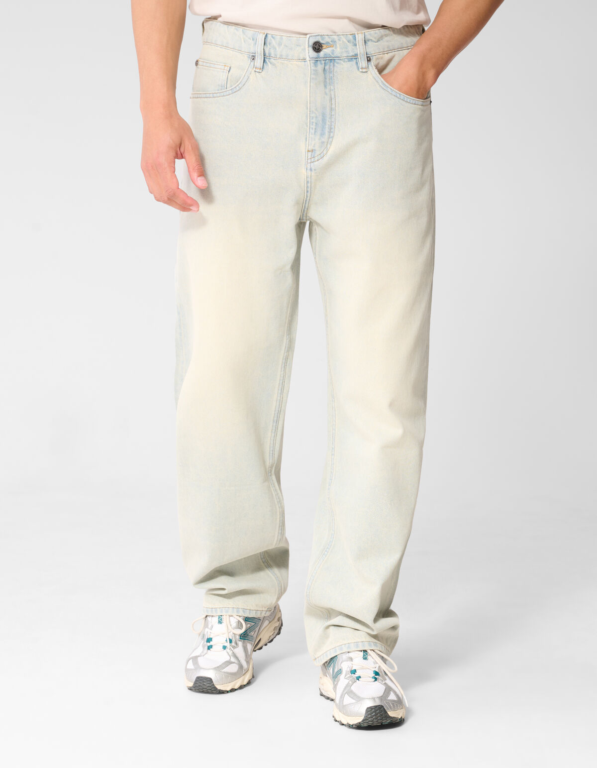 Baggy Fit Jeans Bleached L34 SHOEBY MEN