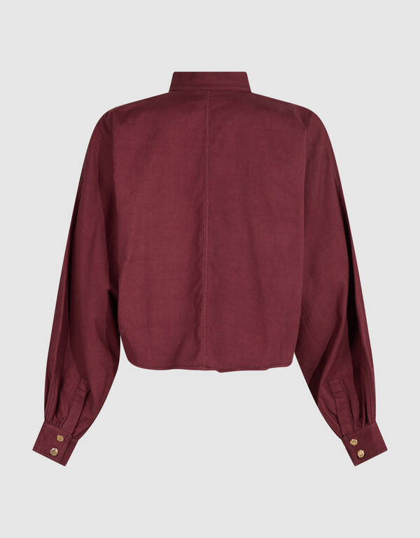 Beaded Embroidery Blouse Donkerrood By Mieke SHOEBY WOMEN
