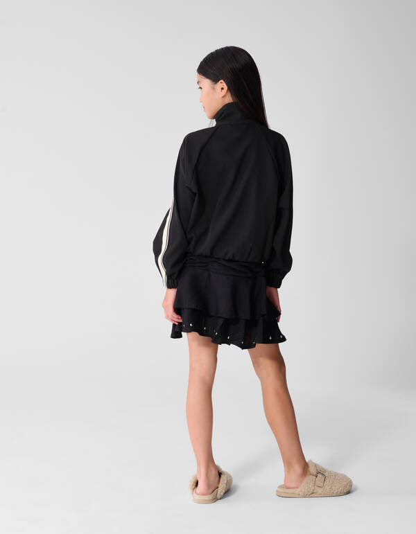 Ruffle Stud Rok Zwart SHOEBY GIRLS