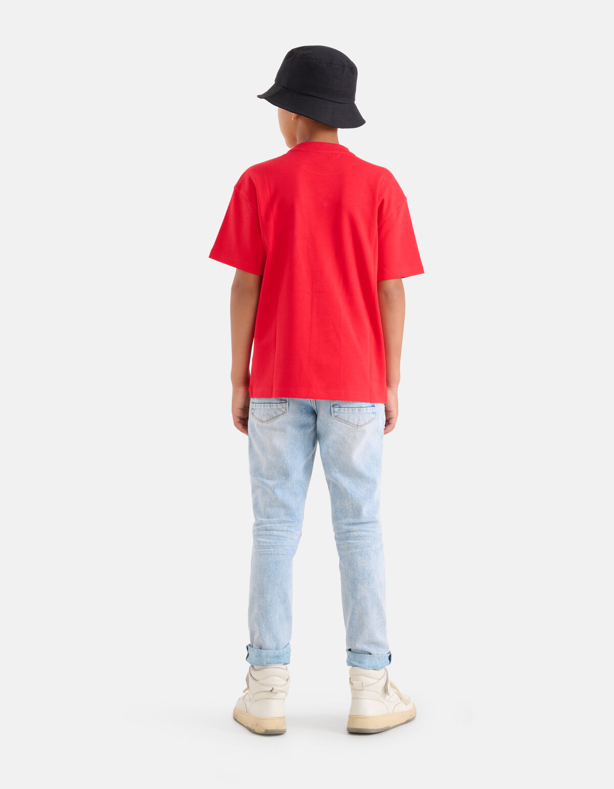 Heavy Basis T-shirt Rood SHOEBY BOYS