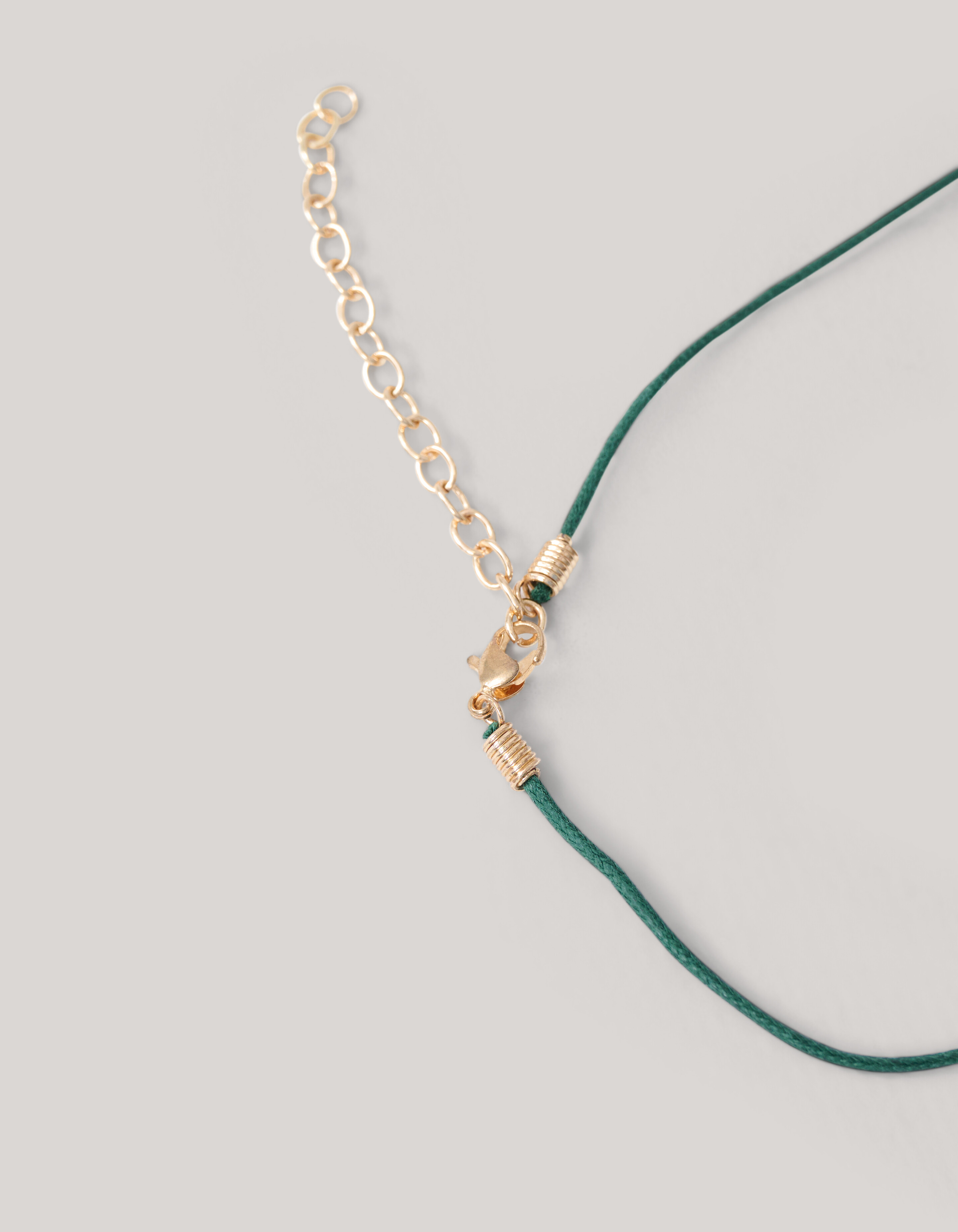 Hammered Oval Strass Ketting Goud By Mieke SHOEBY ACCESSOIRES