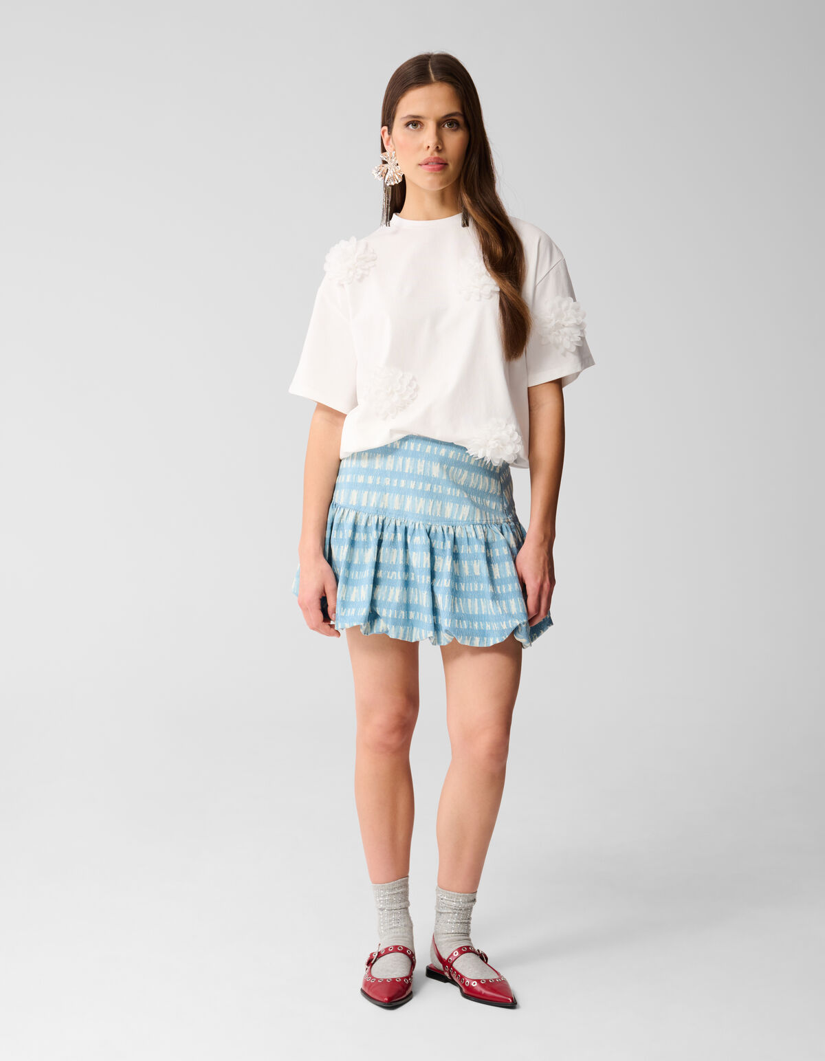 Denim Mini Rok Blauw SHOEBY WOMEN