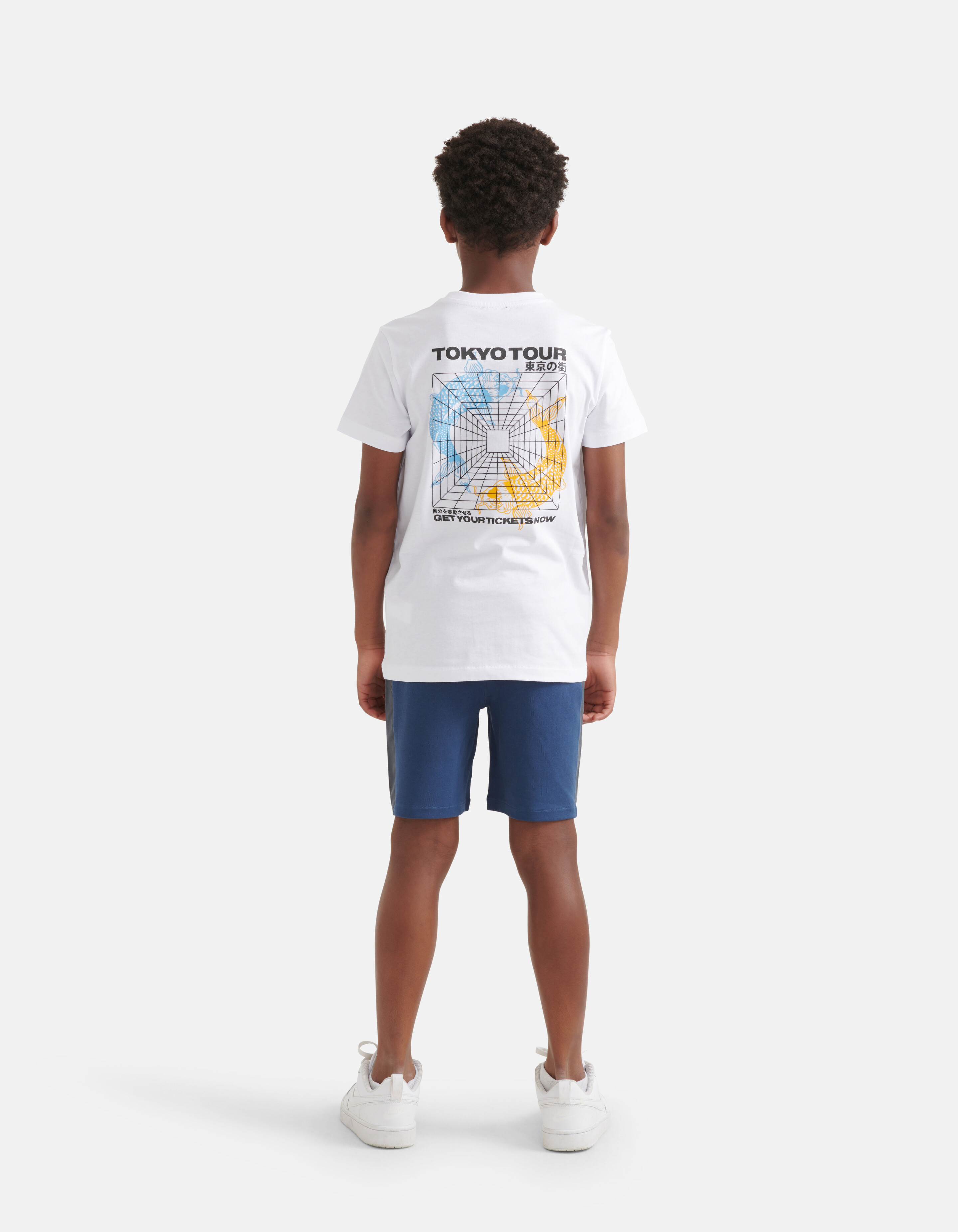 Grafisch Artwork T-shirt Wit SHOEBY BOYS
