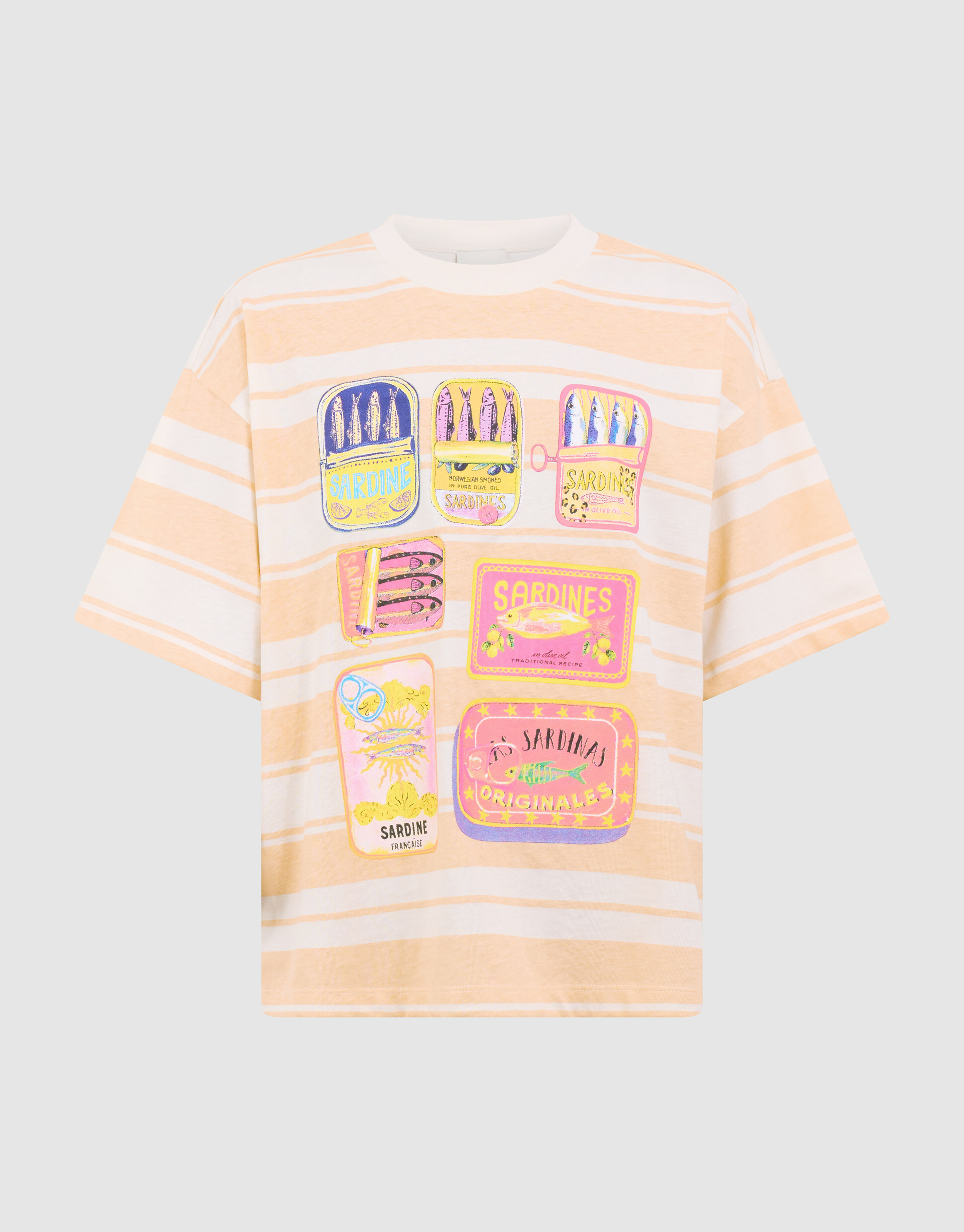 Striped Sardine T-shirt Lichtoranje SHOEBY GIRLS