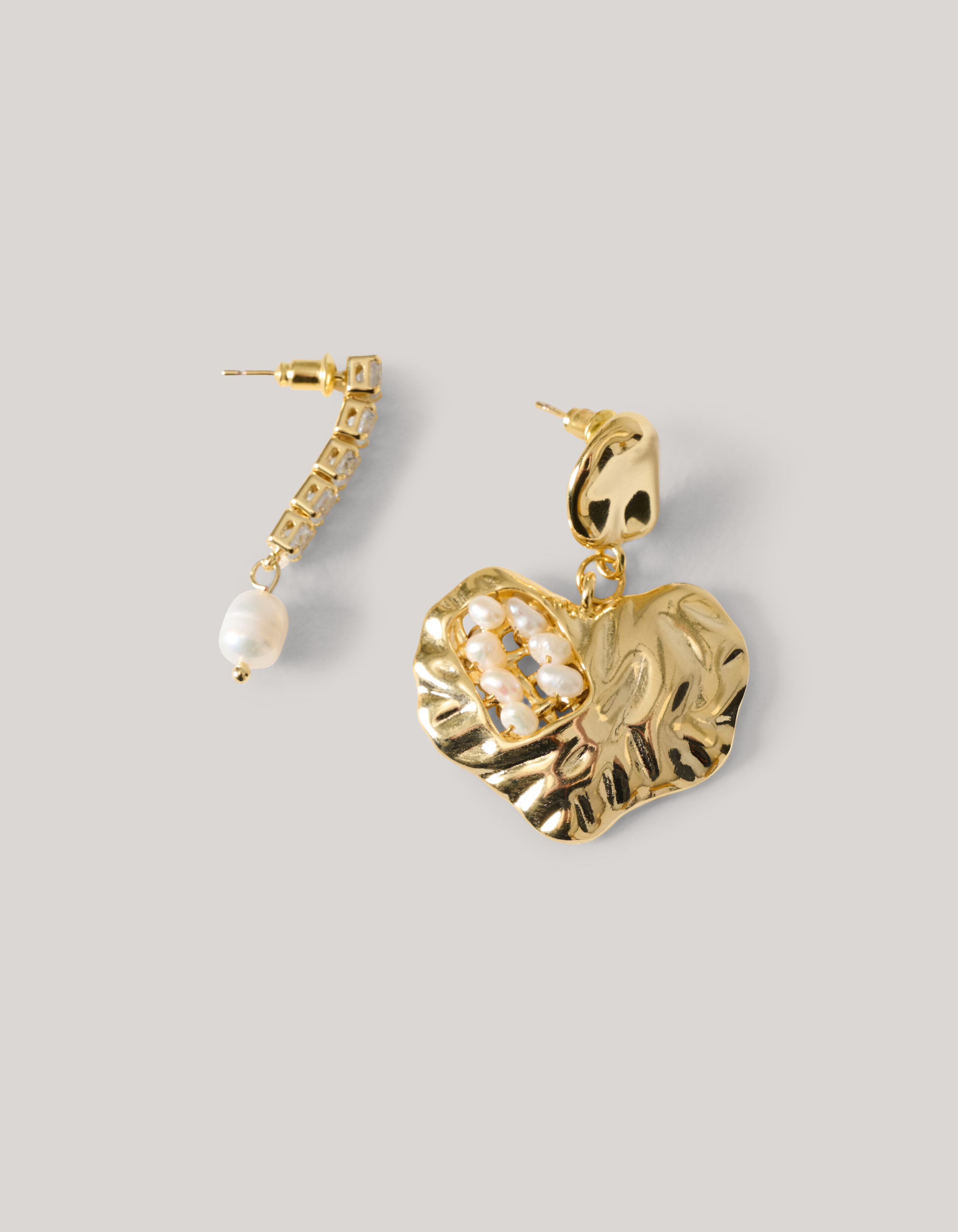 Parel Strass Oorbellen Goud SHOEBY ACCESSOIRES