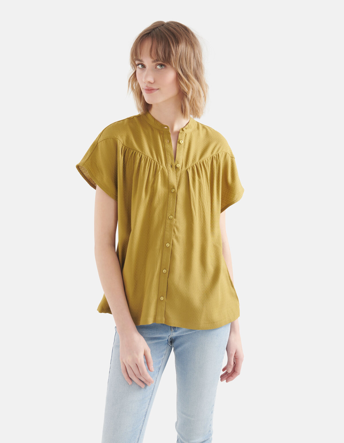 Relaxed Fit Top Groen SHOEBY WOMEN