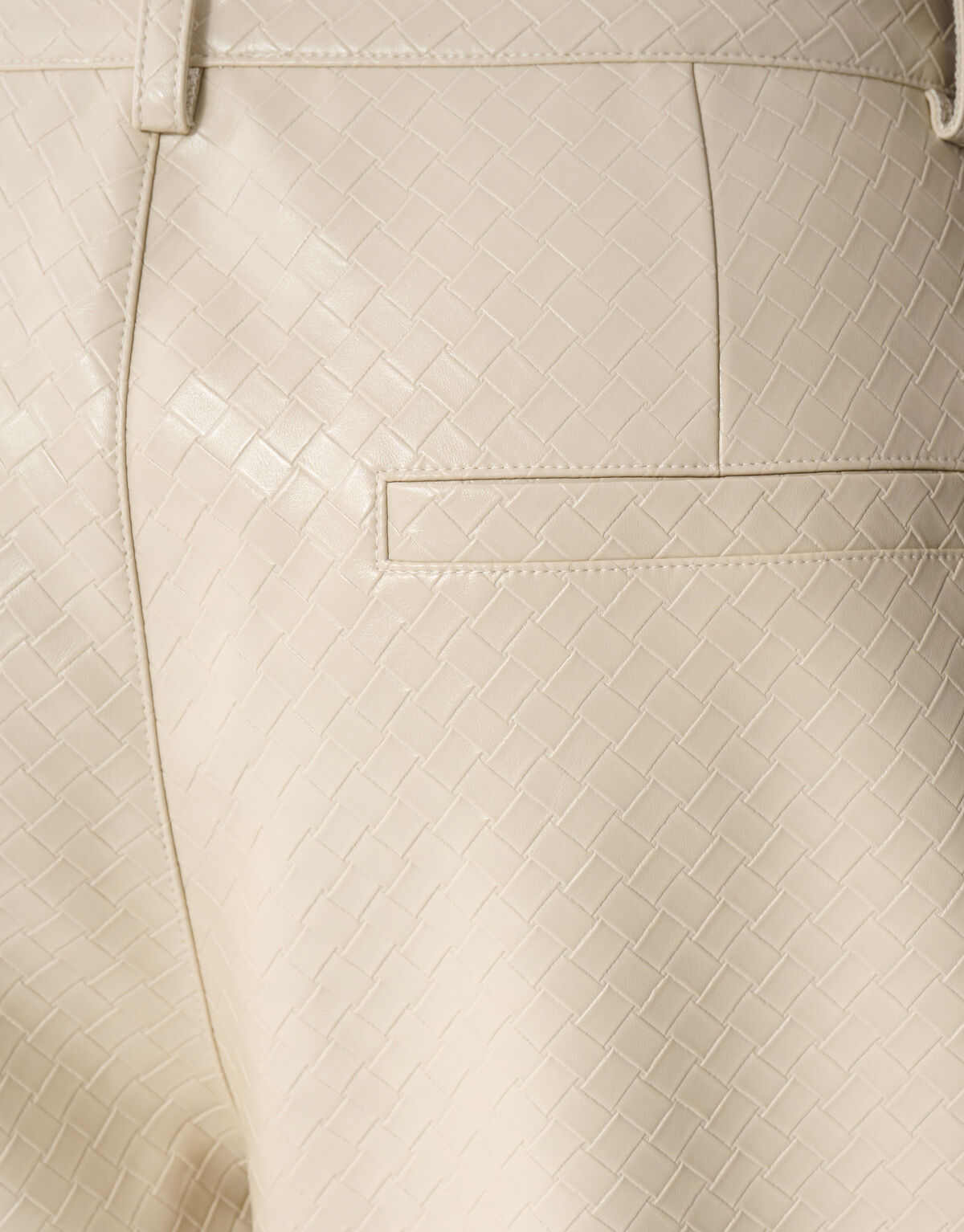 Braided Barrel Fit Broek Gebroken Wit SHOEBY WOMEN