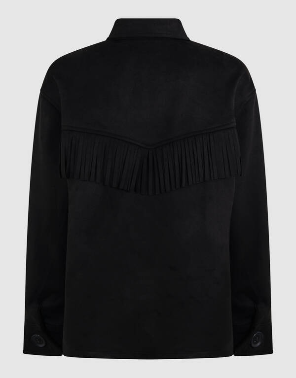 Suede Blouse Zwart SHOEBY GIRLS