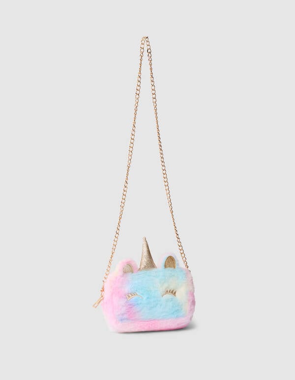 Unicorn Glitter Tas Blauw/Roze SHOEBY ACCESSOIRES