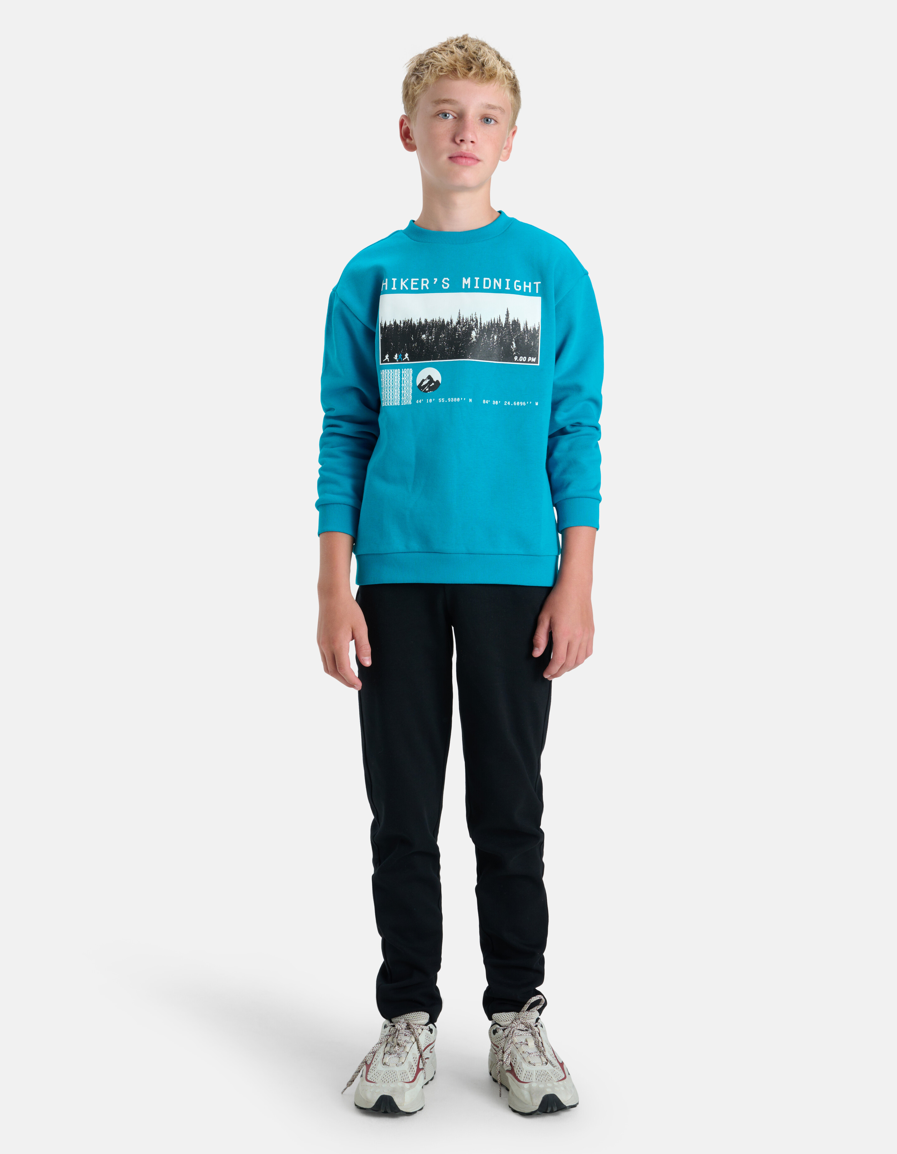 Printed Sweater Blauw SHOEBY BOYS