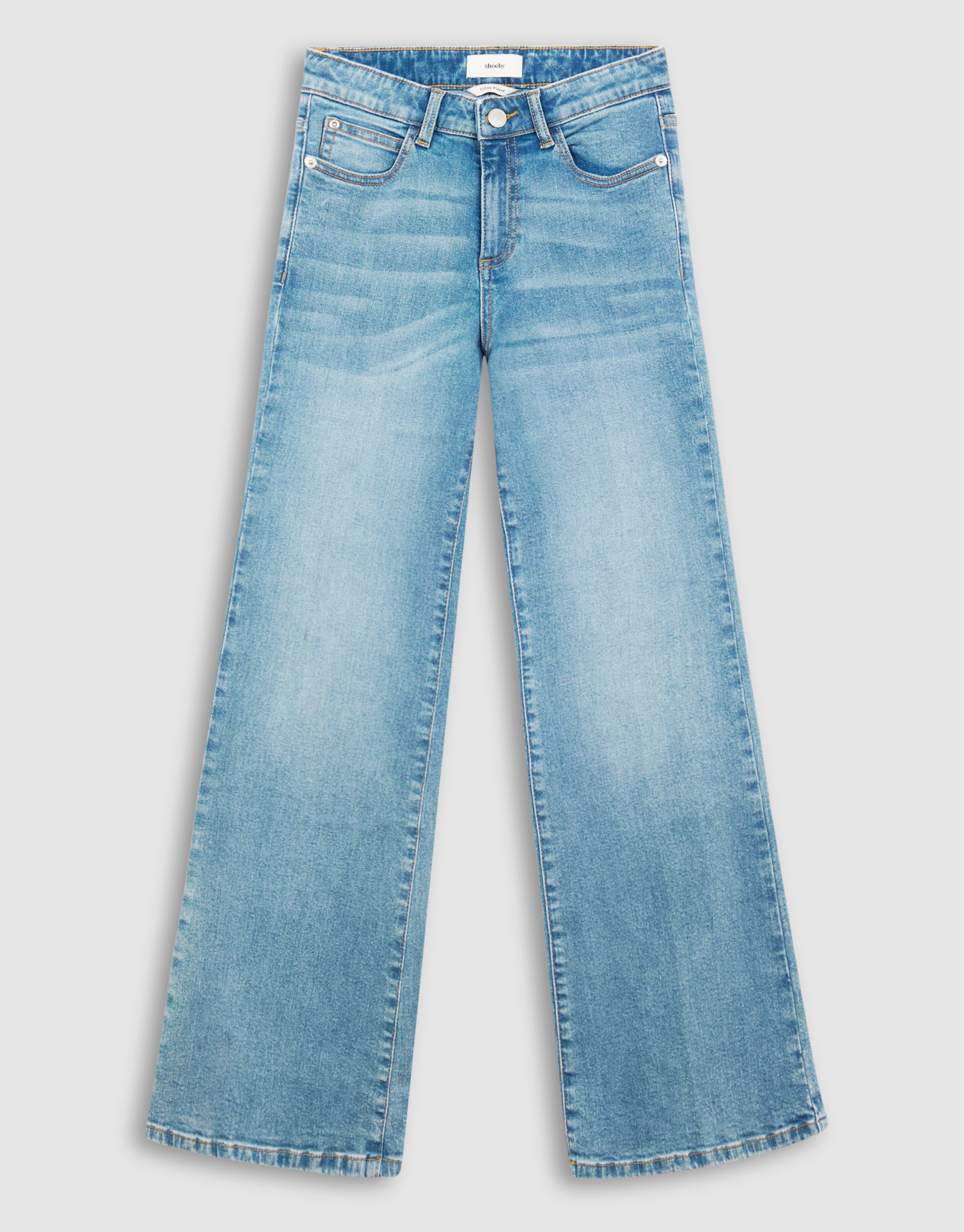 Flared Fit Jeans Blauw SHOEBY GIRLS
