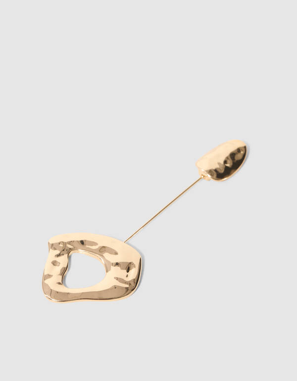 Ronde Pin Broche Goud By Anna SHOEBY ACCESSOIRES