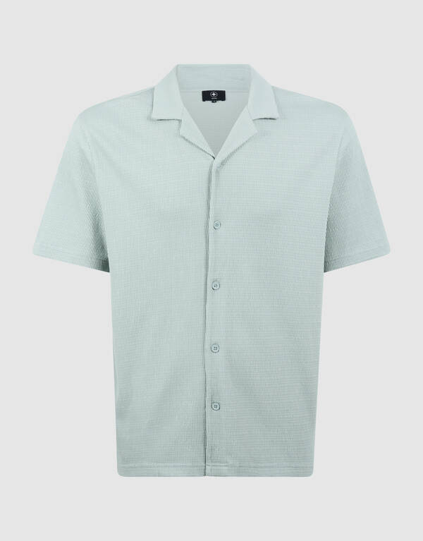 Structuur Overshirt Lichtgroen SHOEBY MEN