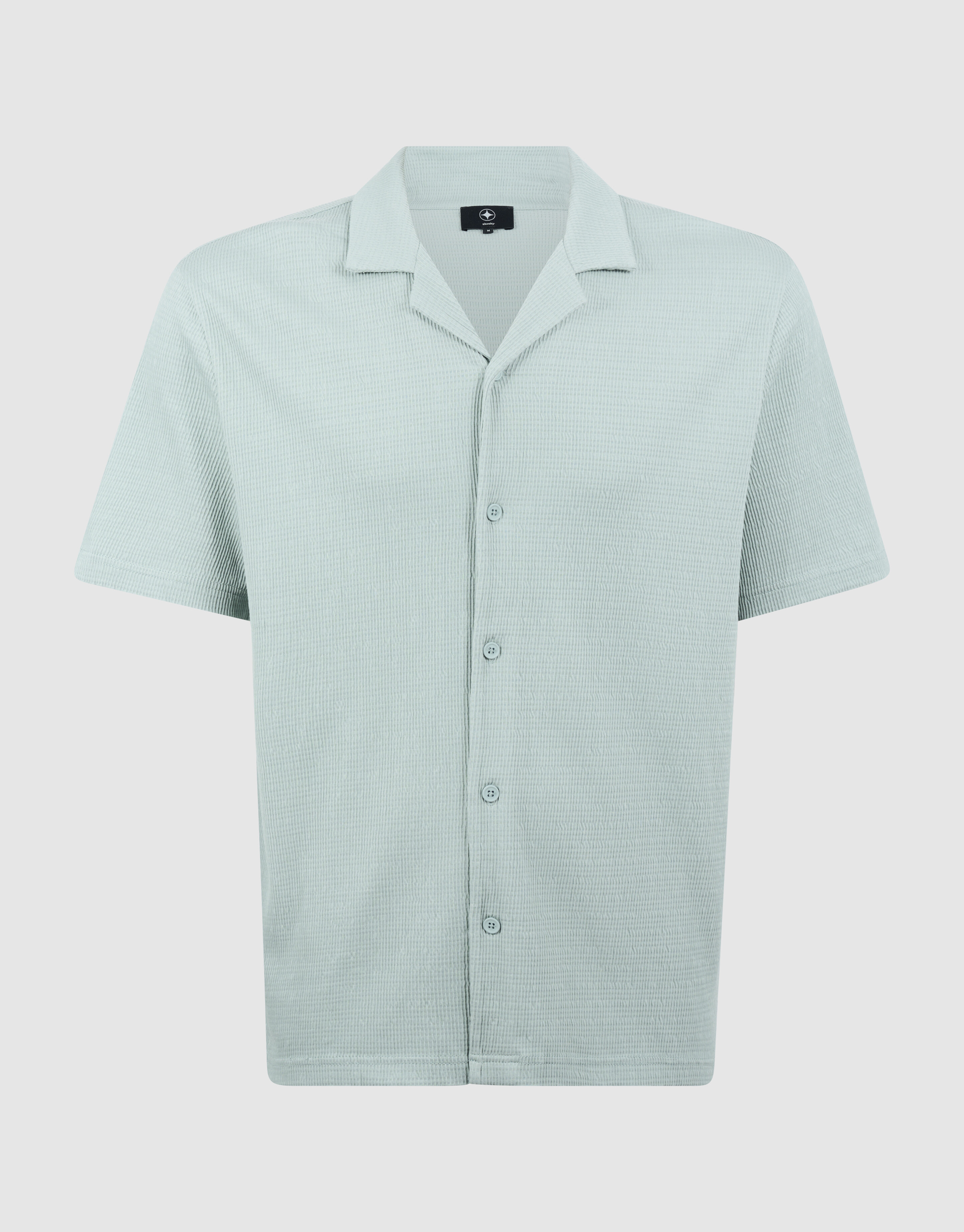 Structuur Overshirt Lichtgroen SHOEBY MEN
