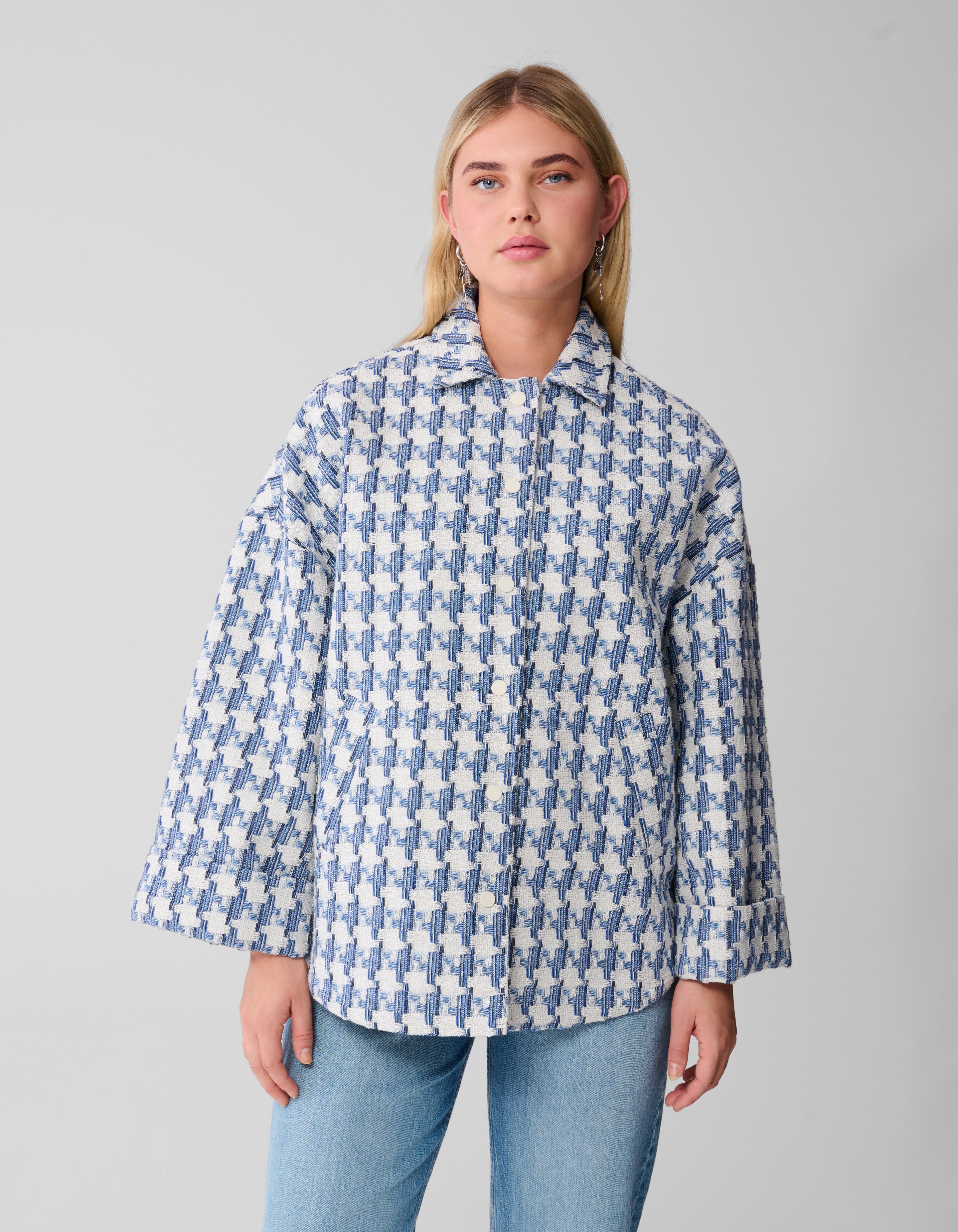 Jacquard Ruiten Jack Blauw SHOEBY WOMEN