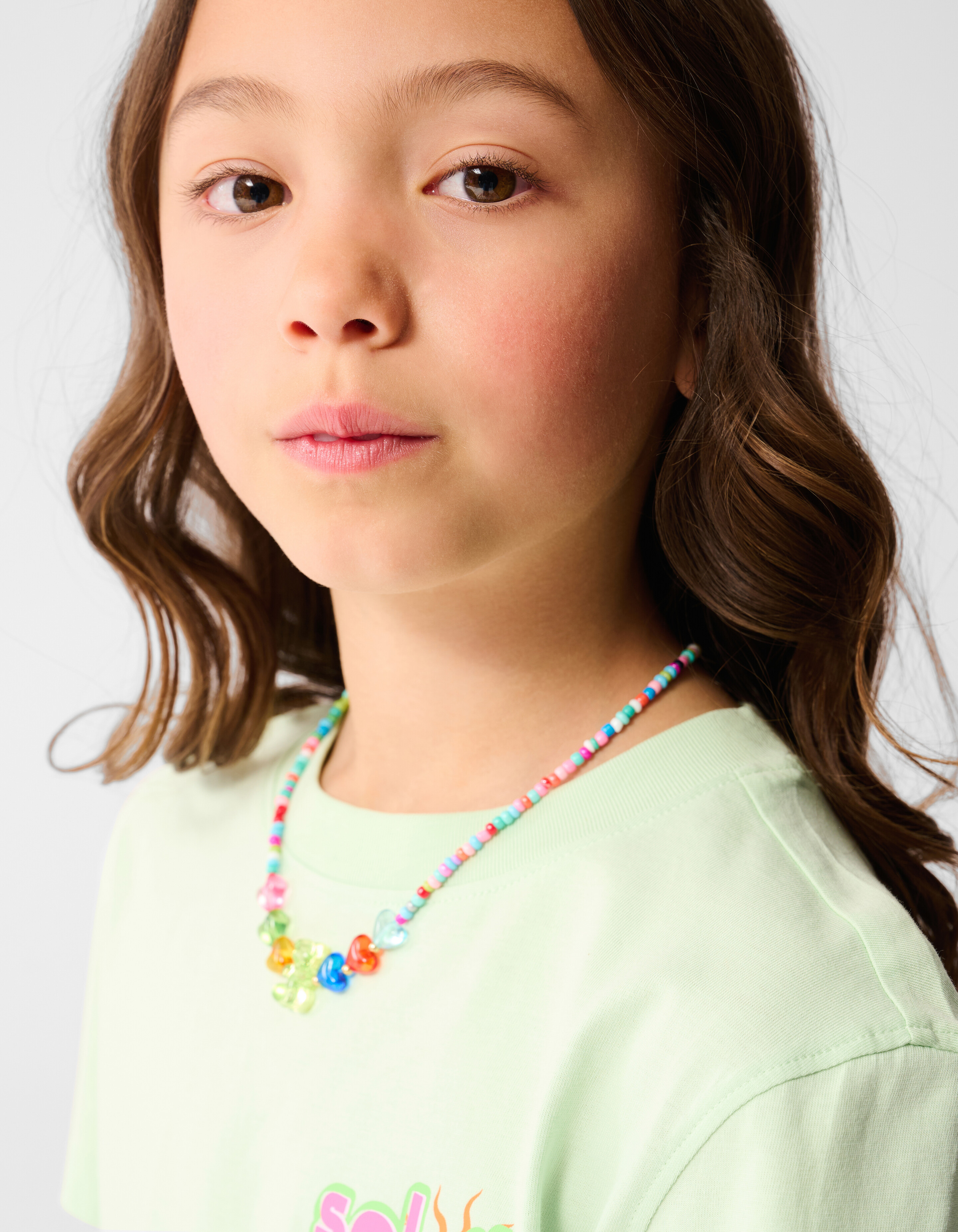Soleil Artwork T-shirt Lichtgroen SHOEBY GIRLS