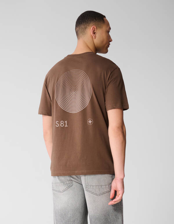 Logo Circle Artwork T-shirt Bruin SHOEBY MEN