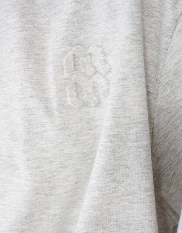 Oversized Logo T-shirt Lichtgrijs By Mieke SHOEBY WOMEN