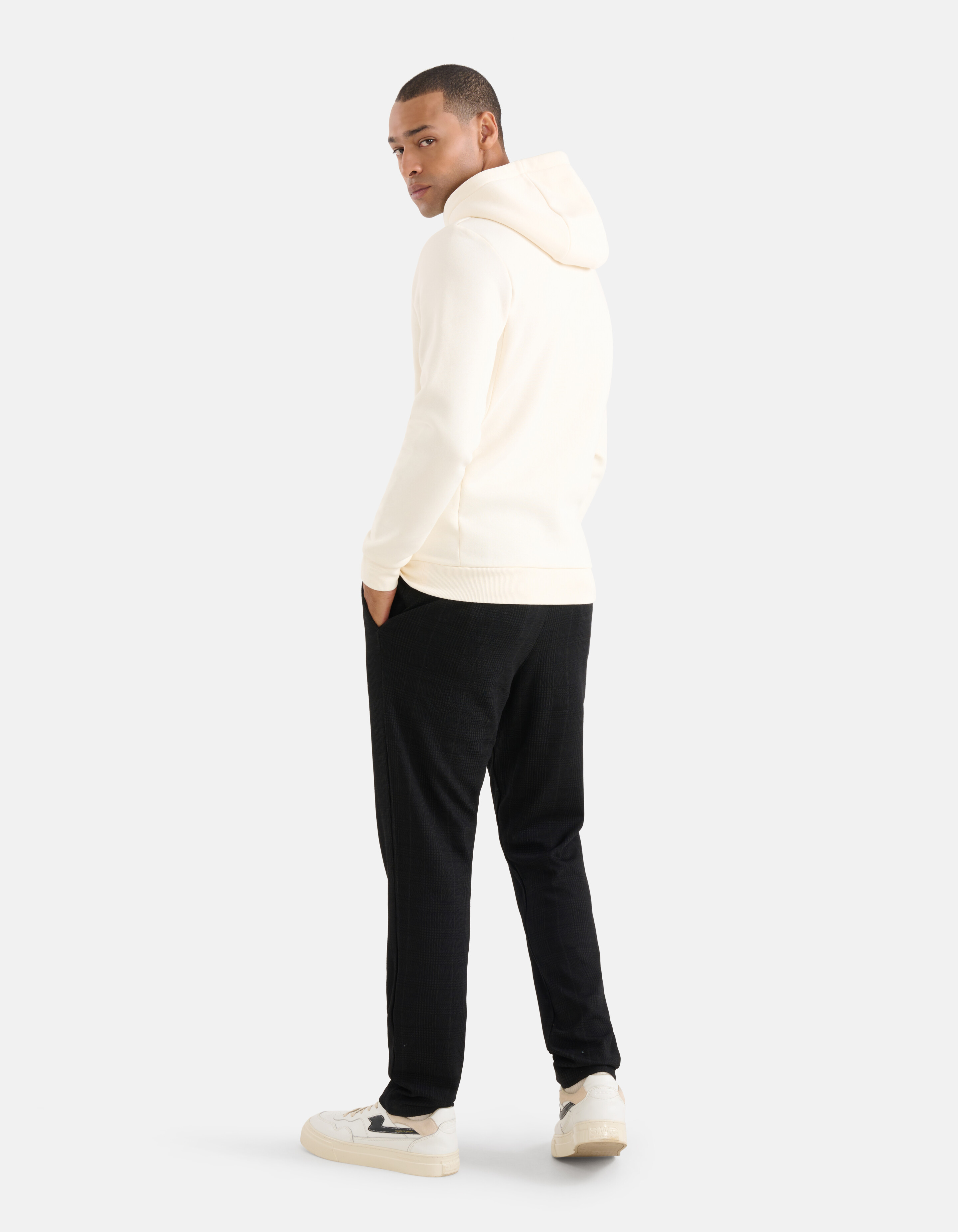 Embroidery Hoodie Gebroken Wit SHOEBY MEN