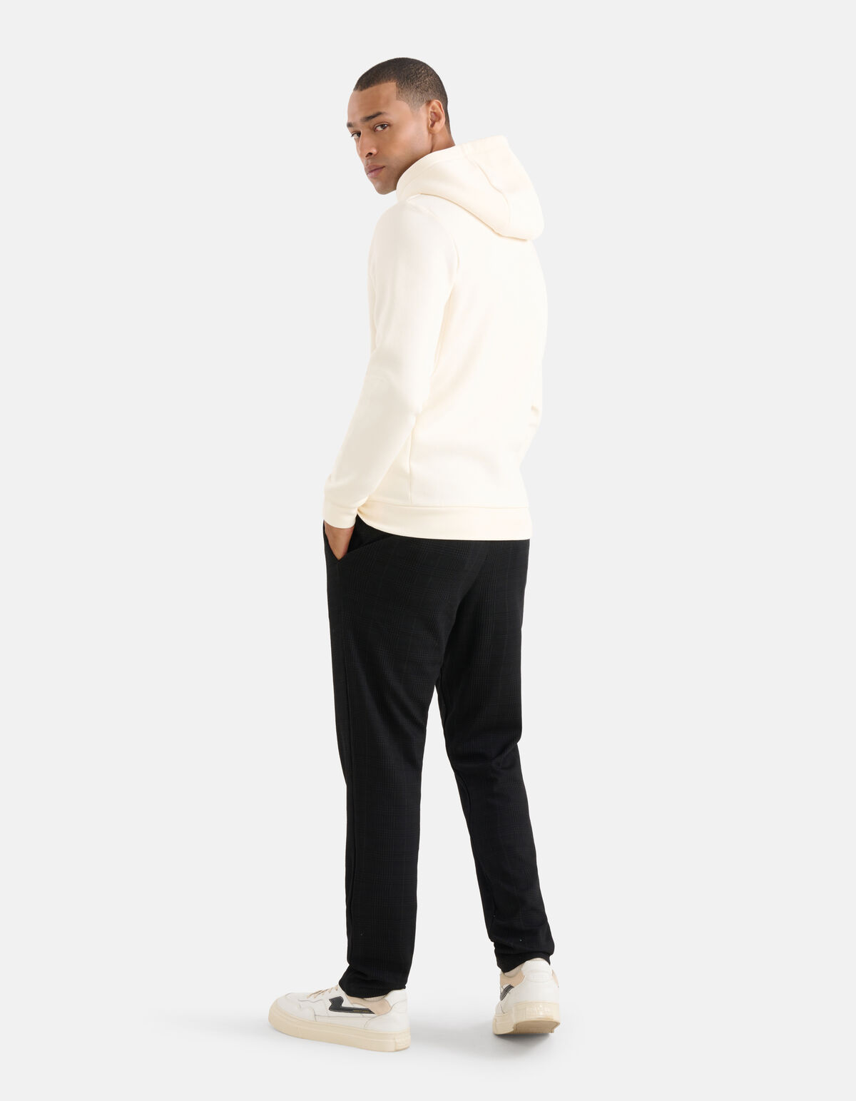 Embroidery Hoodie Gebroken Wit SHOEBY MEN
