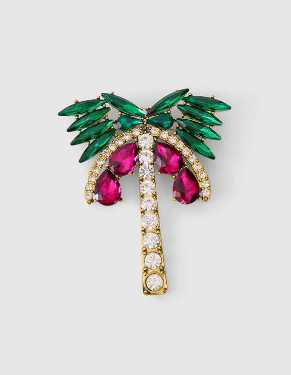 Palmboom Broche Groen By Fred SHOEBY ACCESSOIRES