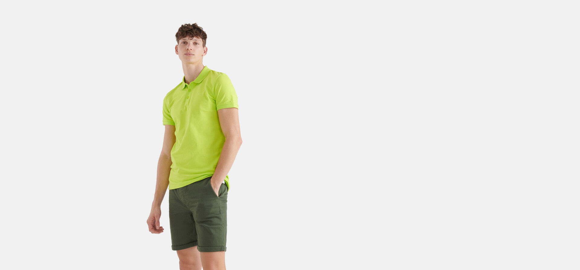 Basis Polo Fel Groen SHOEBY MEN