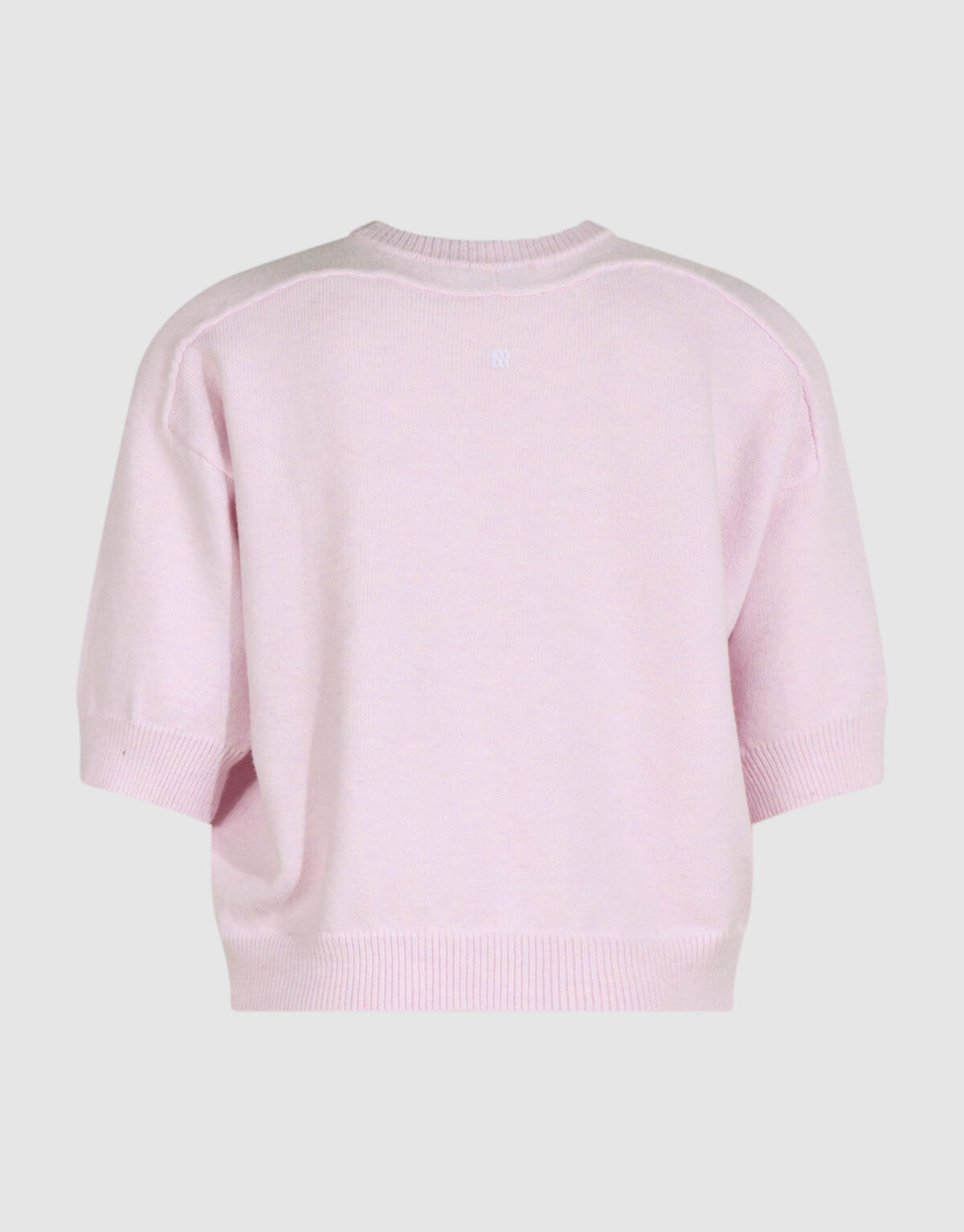 Shortsleeve Gebreide Trui Lichtroze By Mieke SHOEBY WOMEN