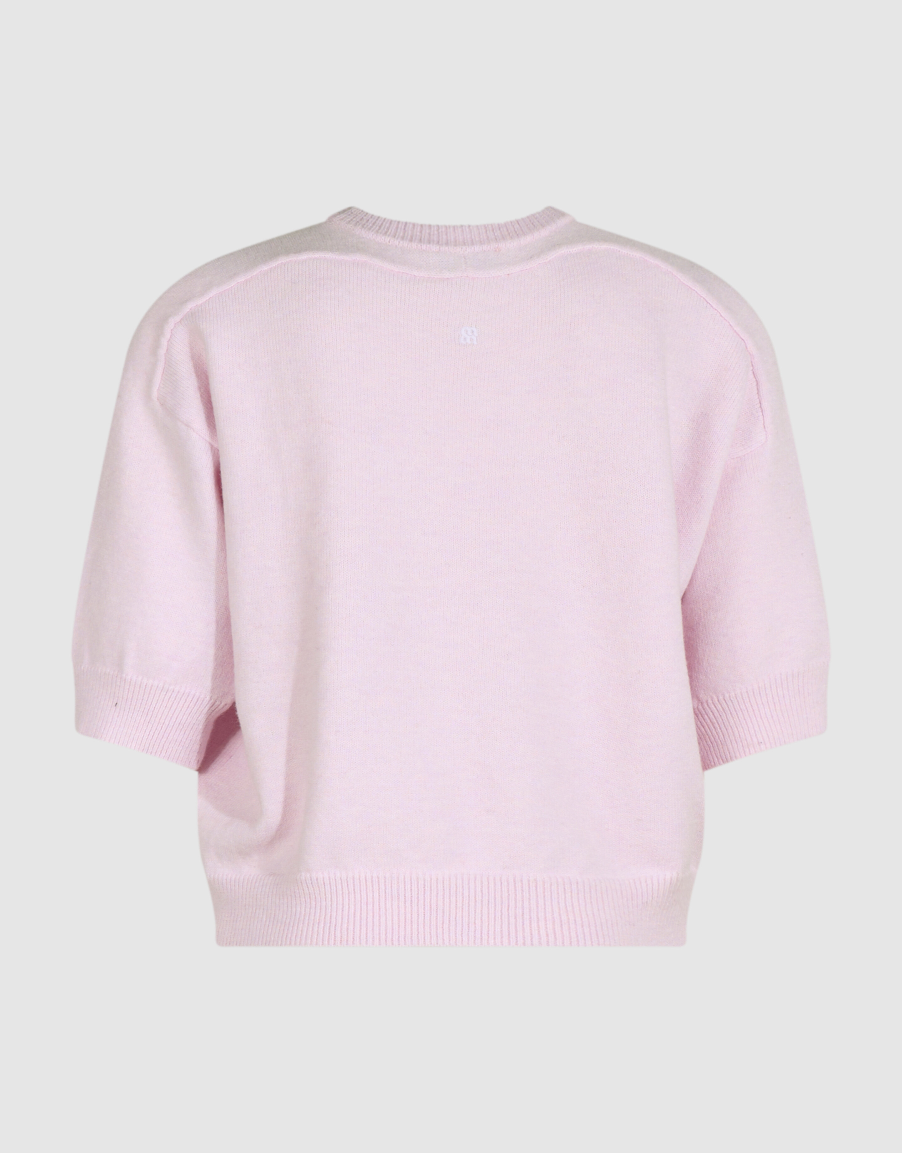 Shortsleeve Gebreide Trui Lichtroze By Mieke SHOEBY WOMEN