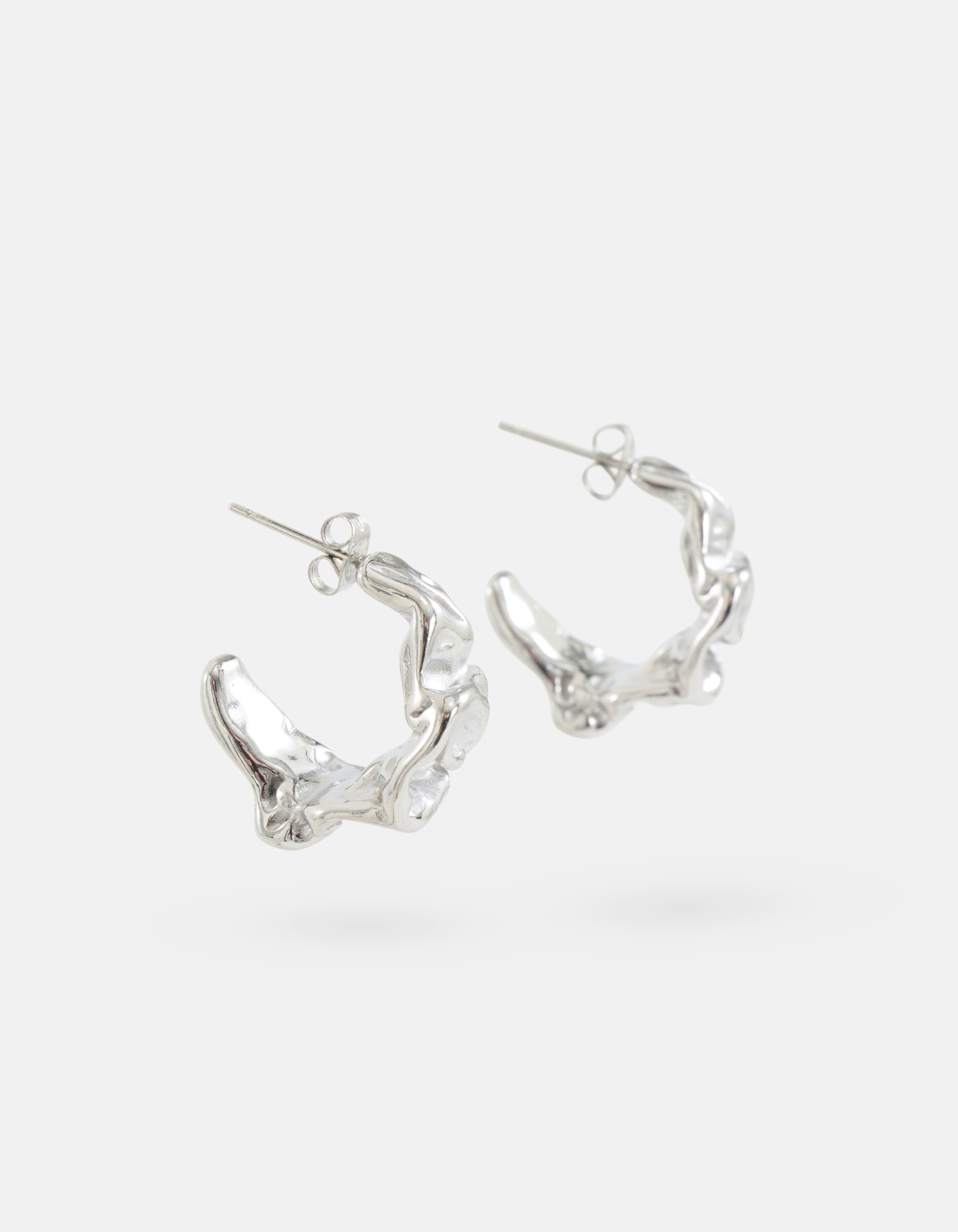 Bulky Hoops Oorbellen Zilver SHOEBY ACCESSOIRES