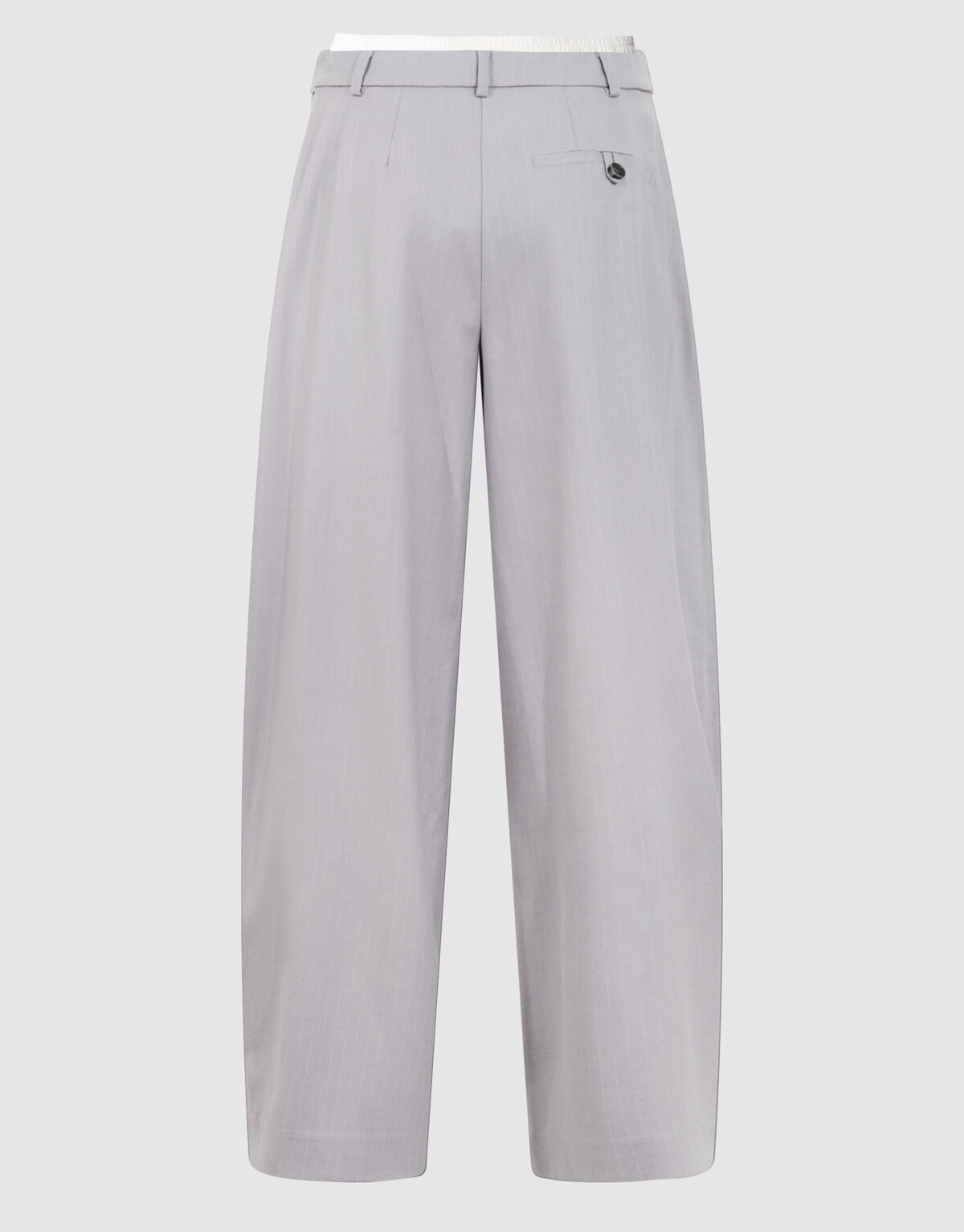 Pinstripe Barrel Fit Pantalon Lichtgrijs SHOEBY WOMEN