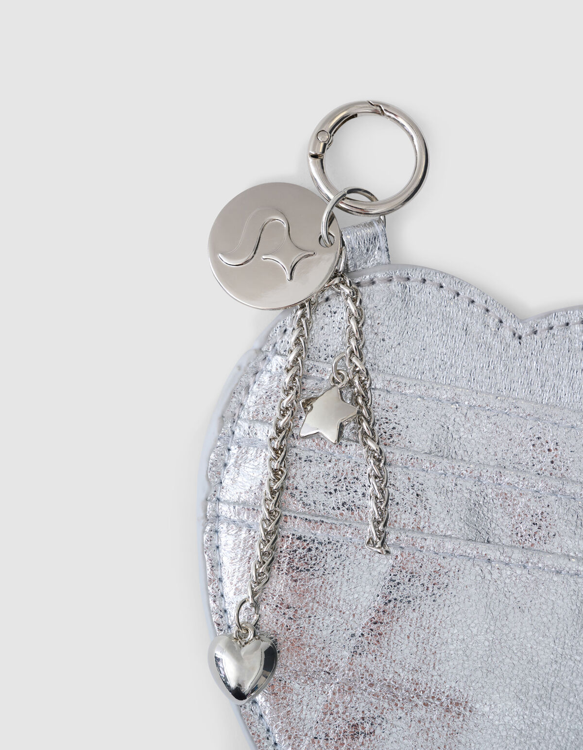 Heart Portemonnee Bagcharm Zilver SHOEBY ACCESSOIRES