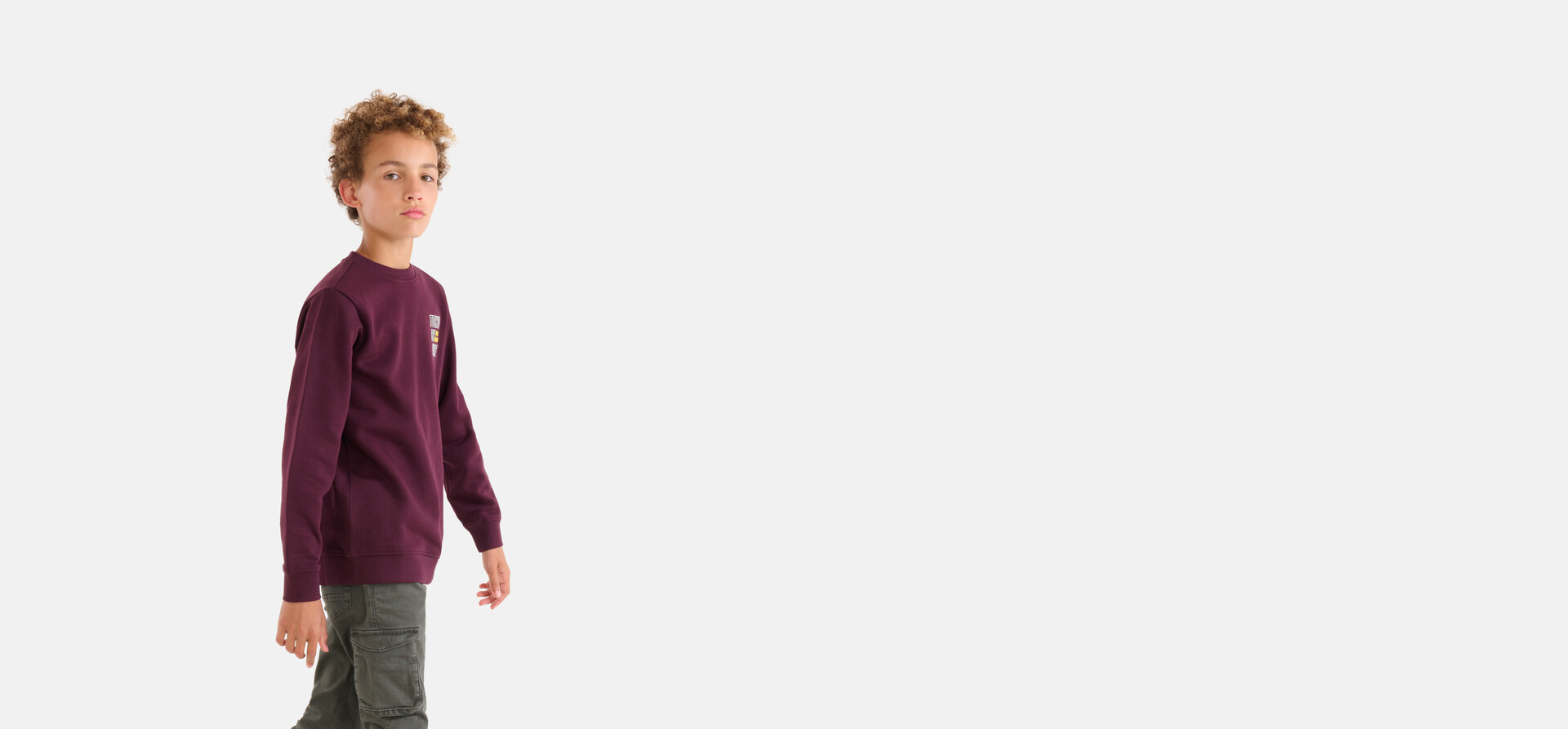 Artwork Sweater Bordeaux SHOEBY BOYS