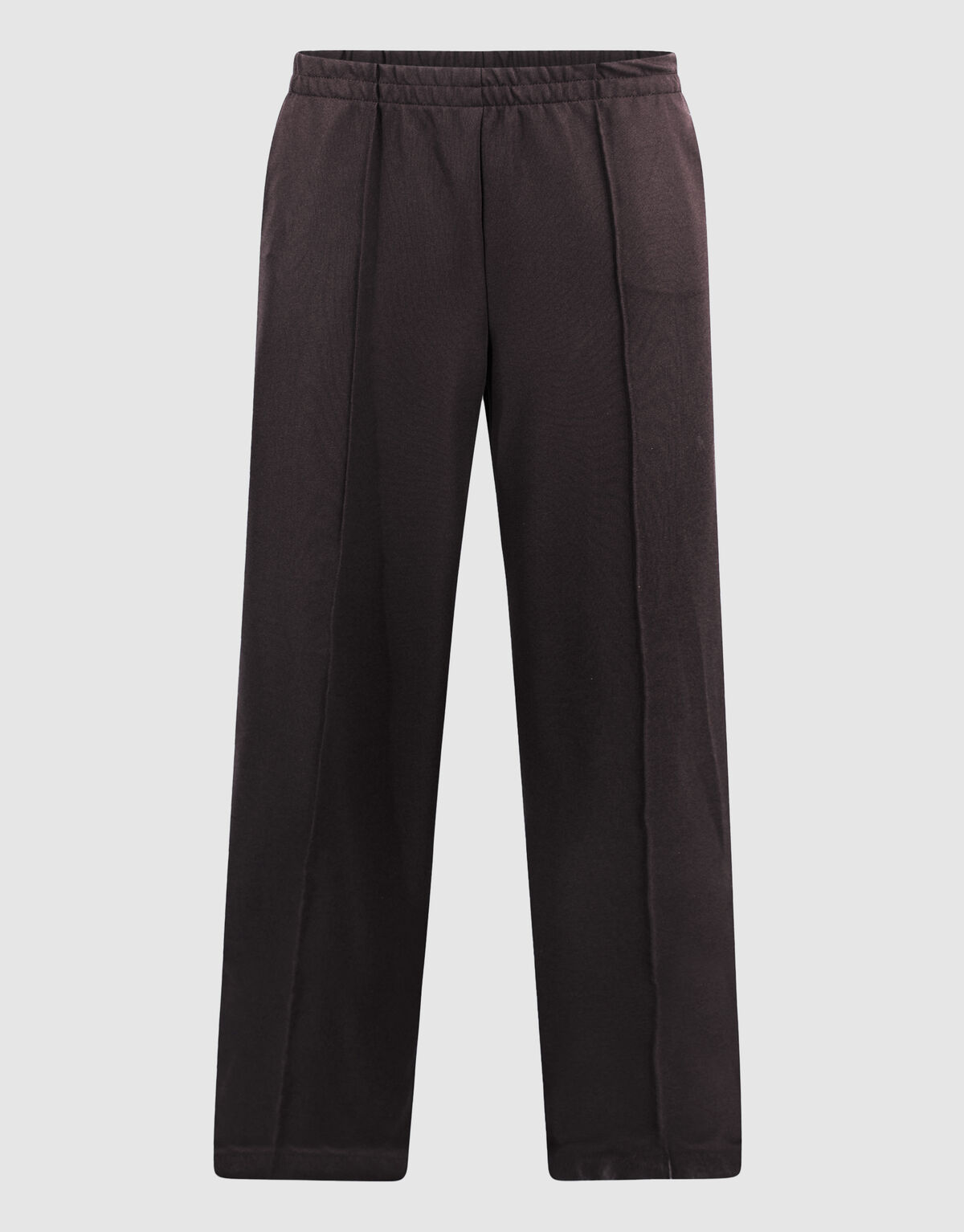 Basis Wide Leg Broek Donkerbruin SHOEBY WOMEN