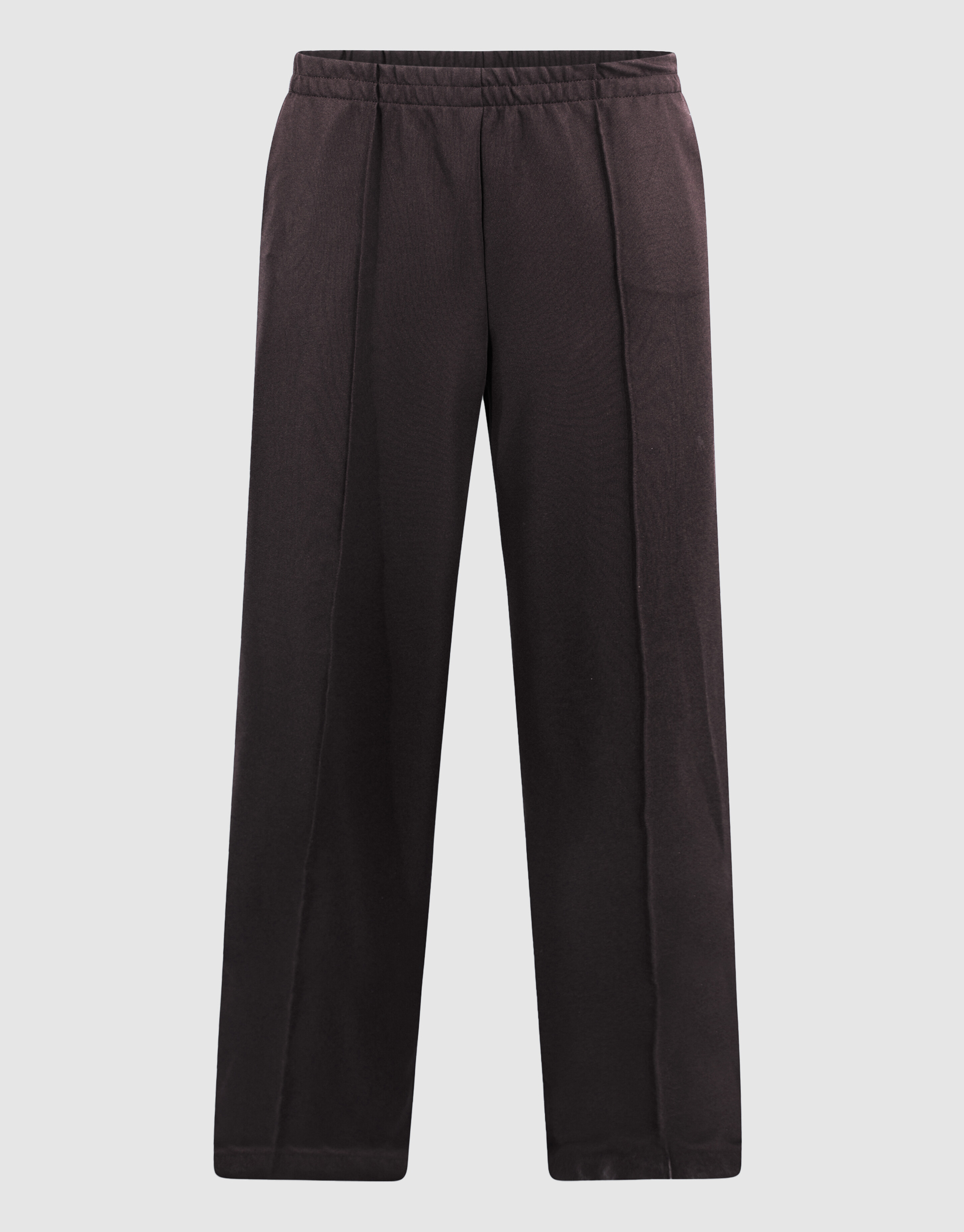 Basis Wide Leg Broek Donkerbruin SHOEBY WOMEN