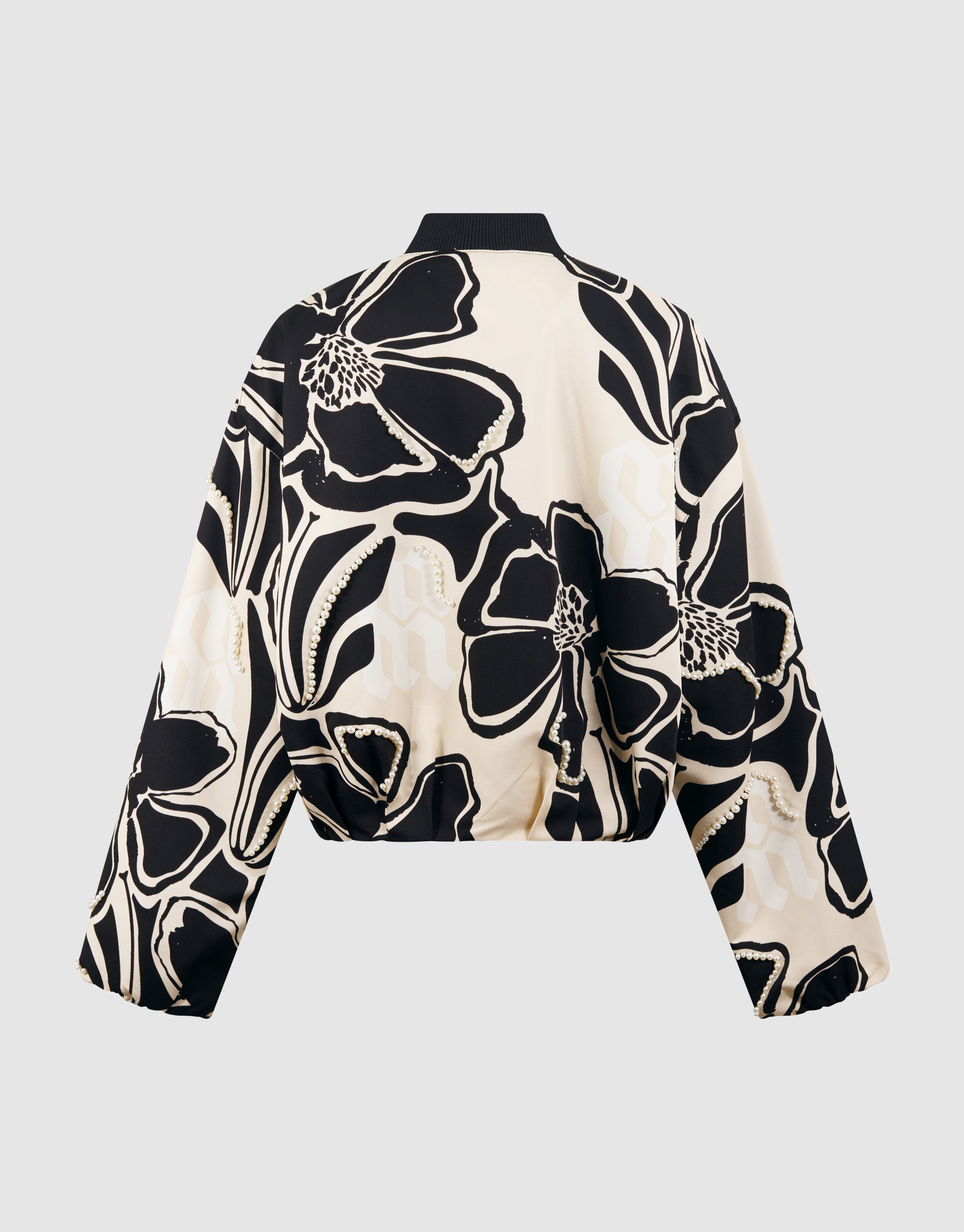 Embellished Bomberjack Wit/Zwart By Mieke SHOEBY WOMEN