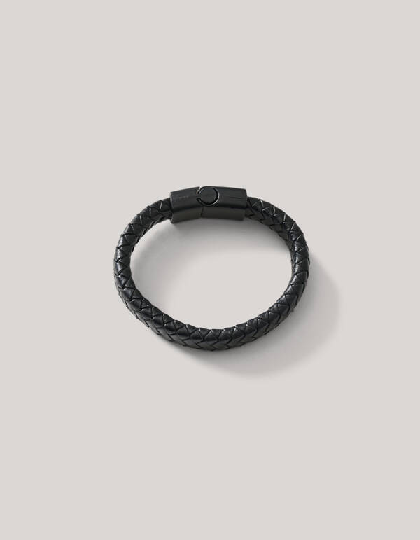 Leren Armband Zwart SHOEBY ACCESSOIRES