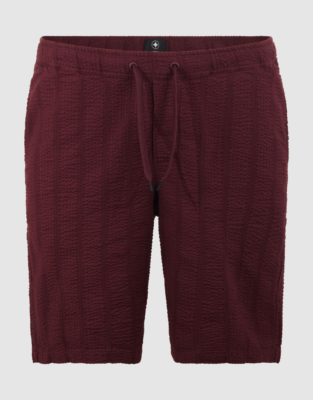 Seersucker Stripe Short Donkerrood SHOEBY MEN