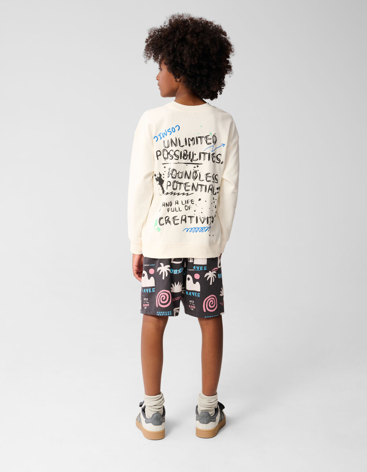 Doodle Sweater Gebroken Wit SHOEBY BOYS