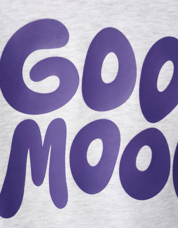 Good Mood Artwork Sweater Lichtgrijs SHOEBY BOYS