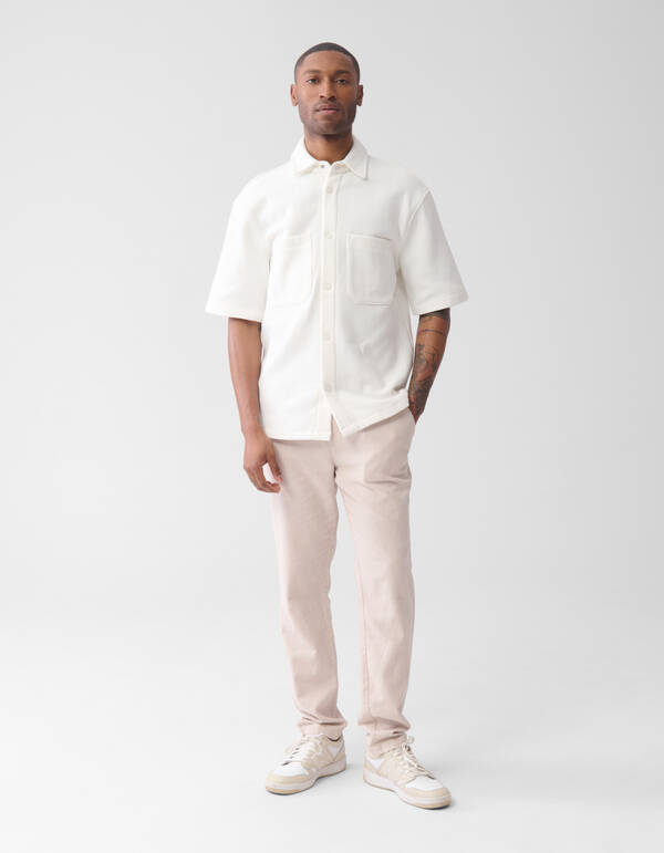 Pique Overshirt Gebroken Wit SHOEBY MEN