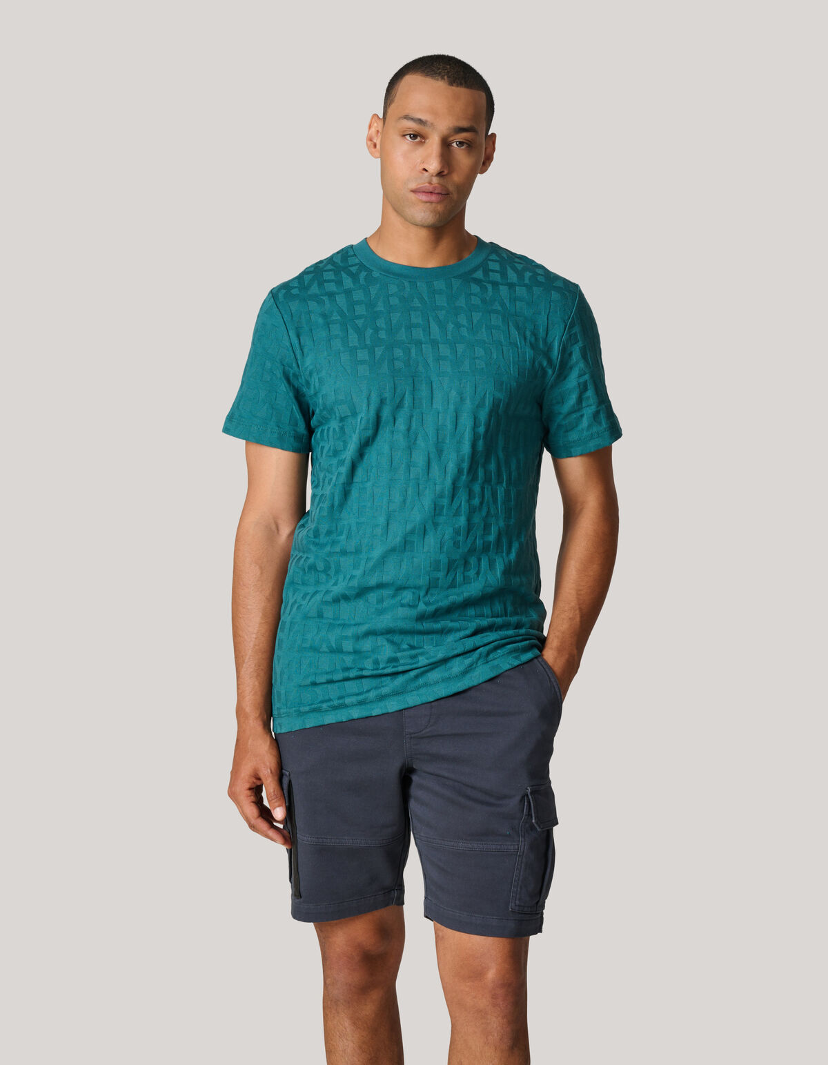 Jog Cargo Short Donkergrijs SHOEBY MEN