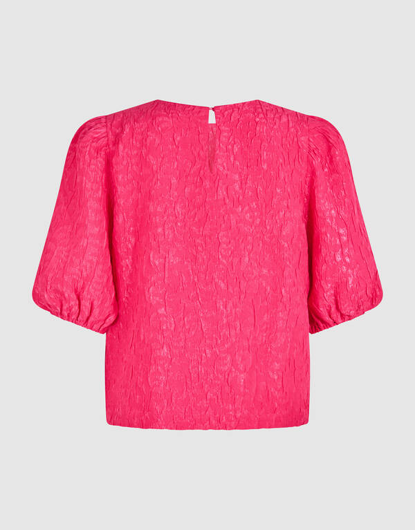 Jacquard Structuur Top Roze SHOEBY WOMEN