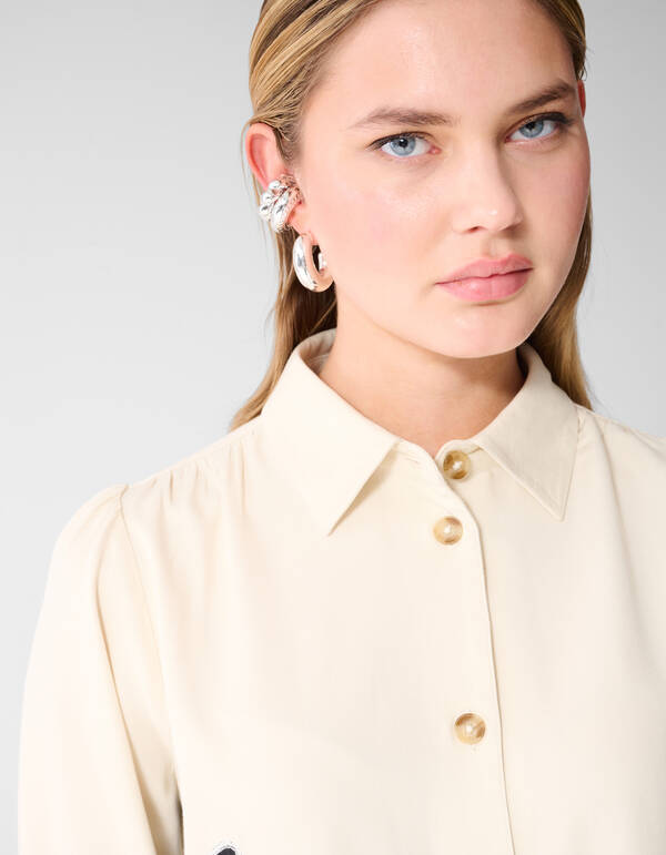 Embroidery Blouse Gebroken Wit SHOEBY WOMEN