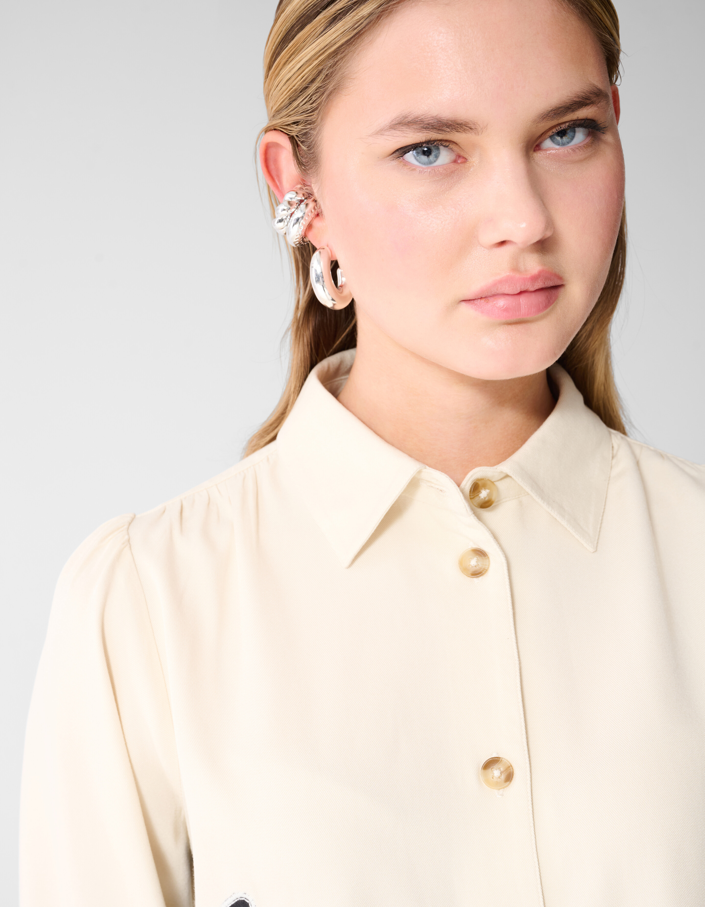 Embroidery Blouse Gebroken Wit SHOEBY WOMEN