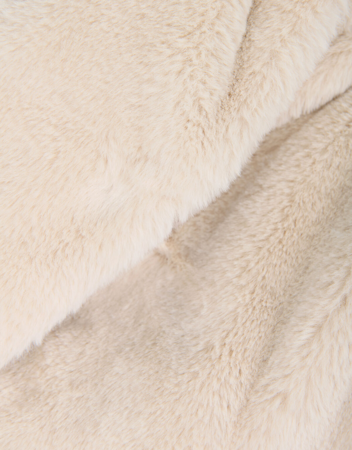 Faux Fur Gilet Beige SHOEBY WOMEN
