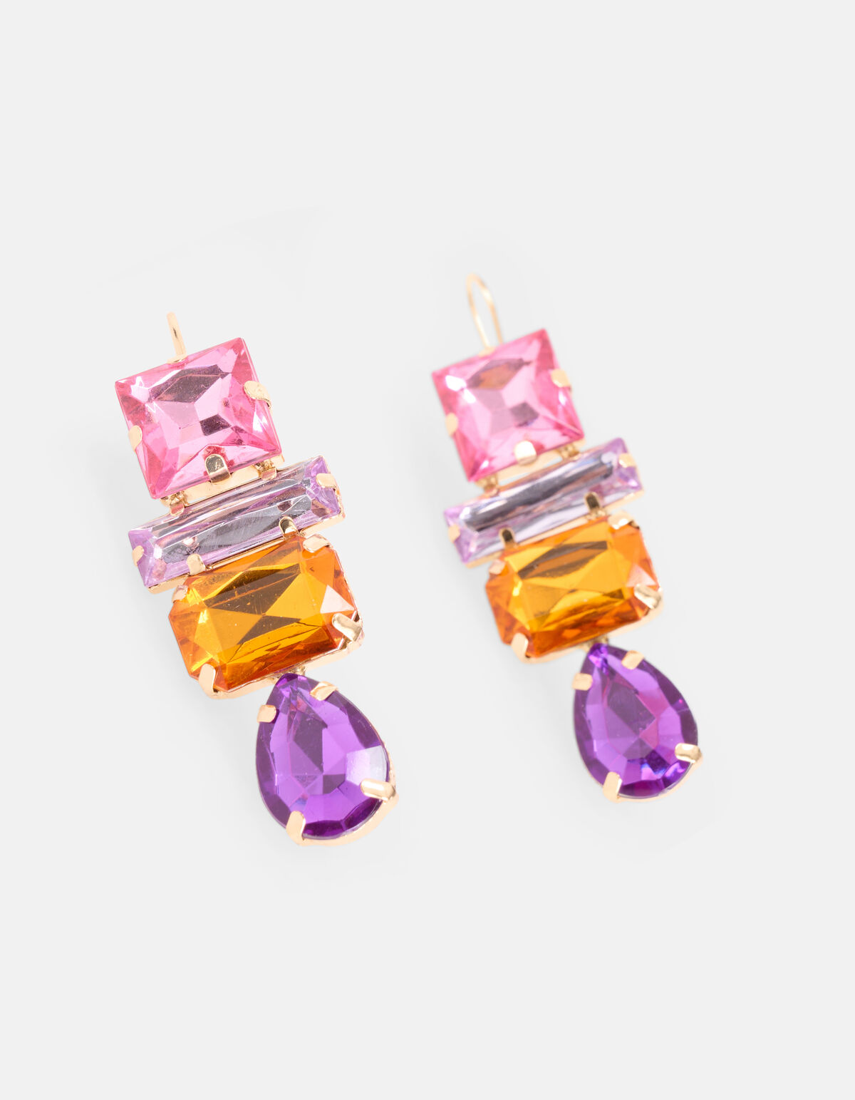 Gekleurde Stenen Oorbellen SHOEBY ACCESSOIRES