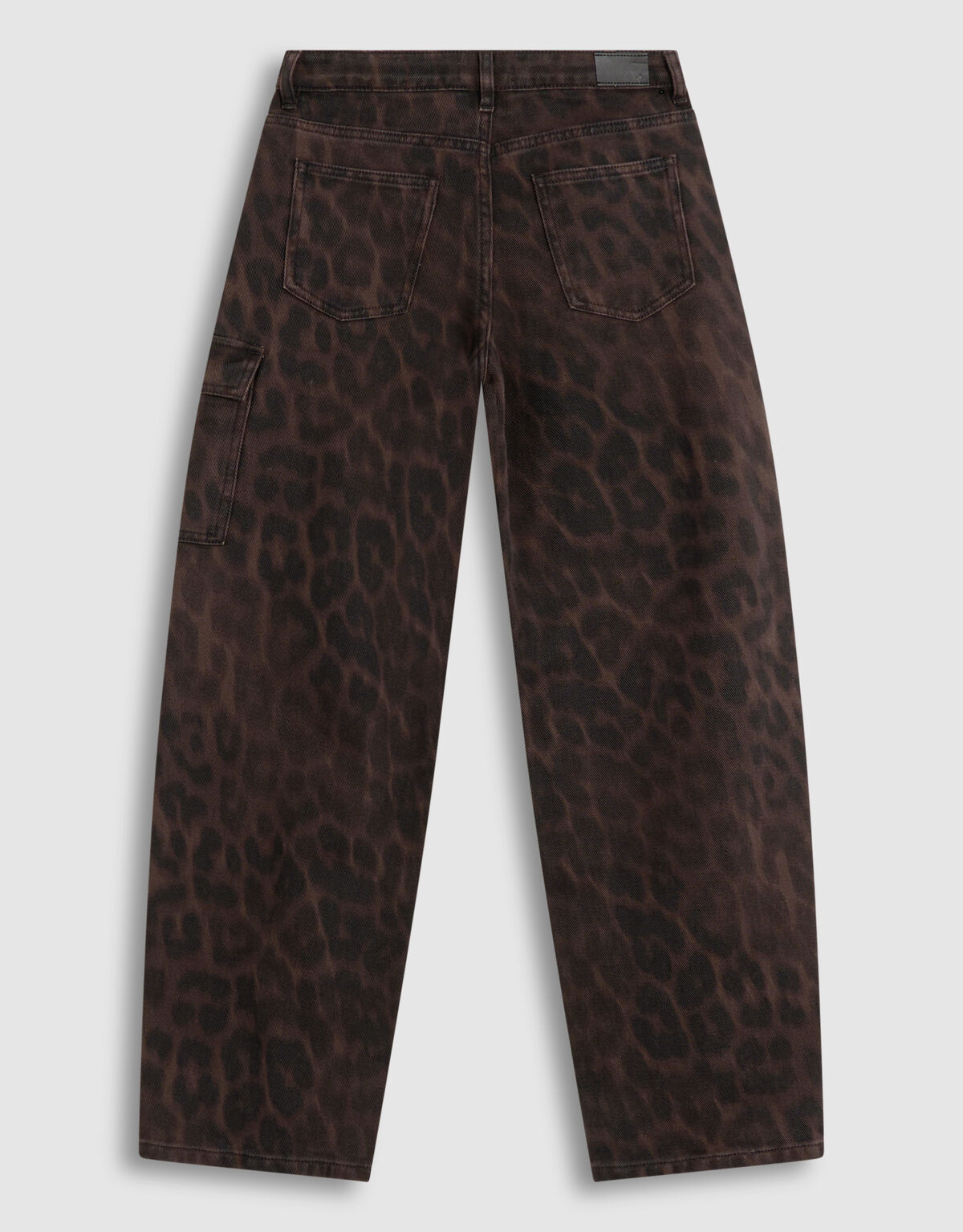 Cargo Leopard Print Jeans Bruin SHOEBY GIRLS
